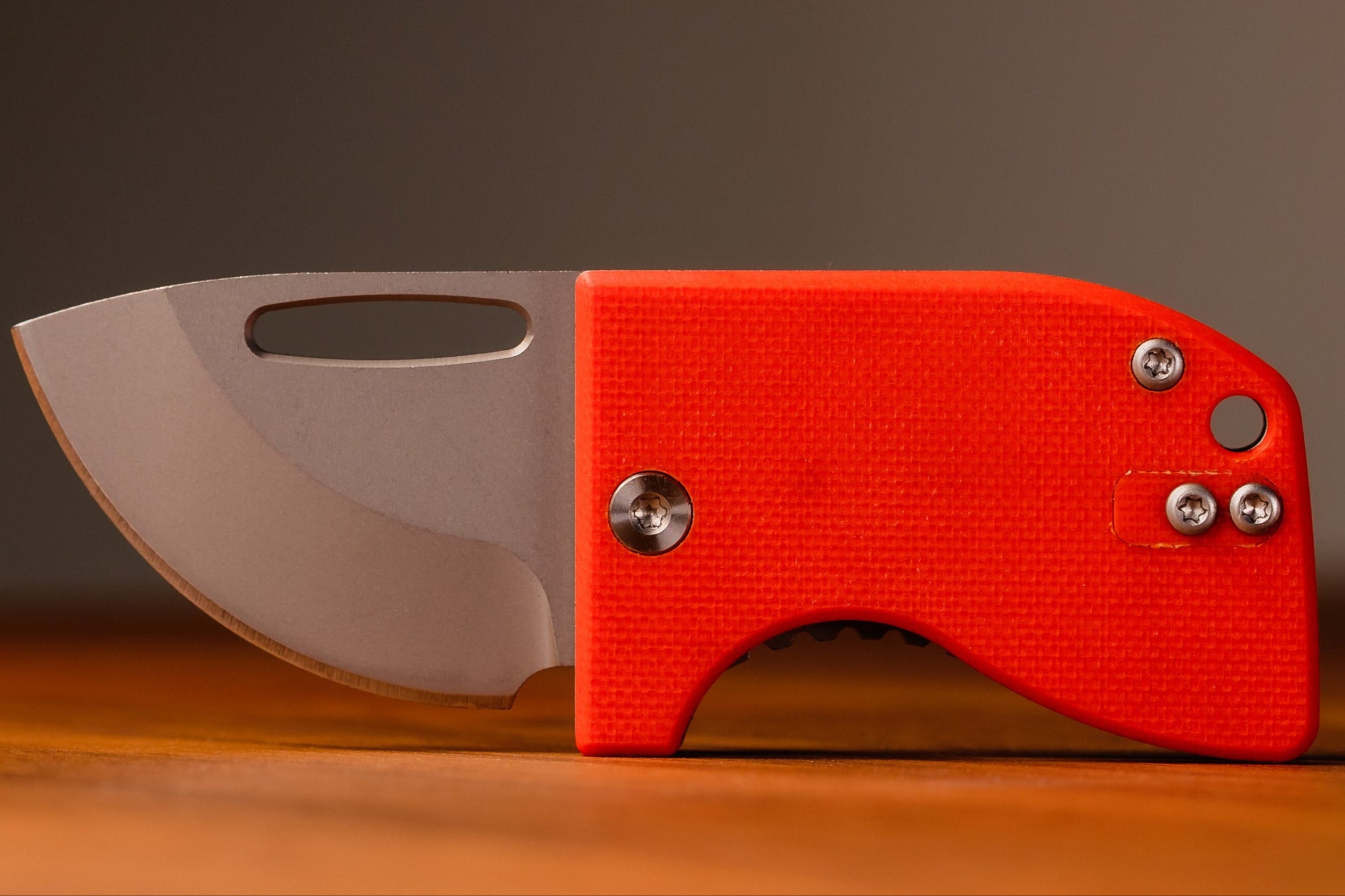 D2 Stub 2.0 Knife - Titanium Frame Lock & (( Orange G10 )) by Maratac®