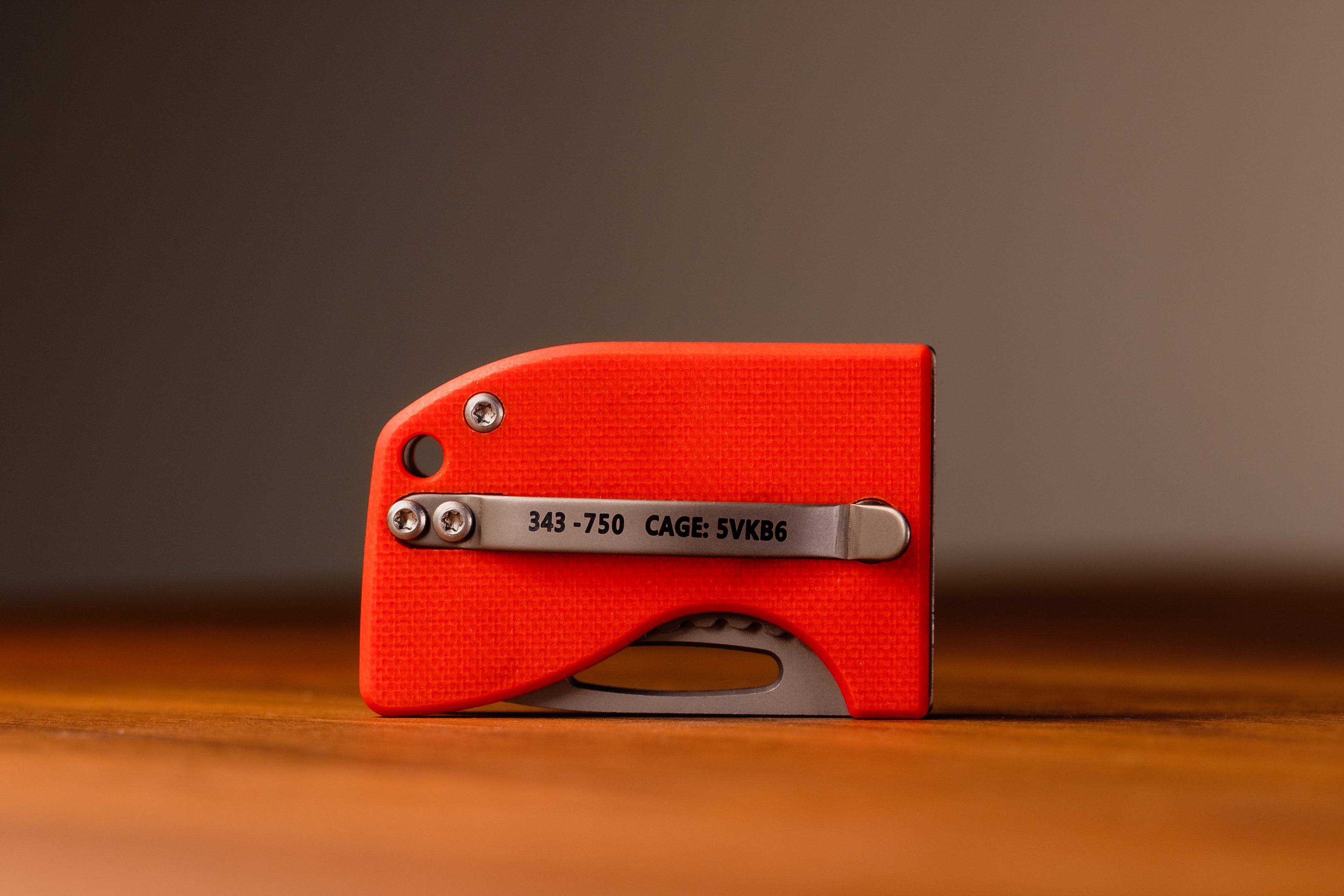 D2 Stub 2.0 Knife - Titanium Frame Lock & (( Orange G10 )) by Maratac®