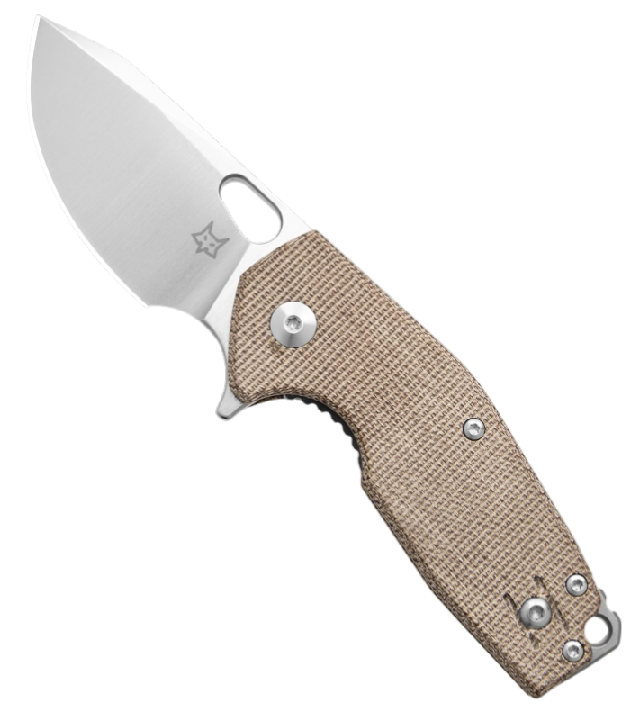 Fox Knives ( Vox 526LI ) Suru Liner Lock Knife Natural Micarta (2.36" Satin)