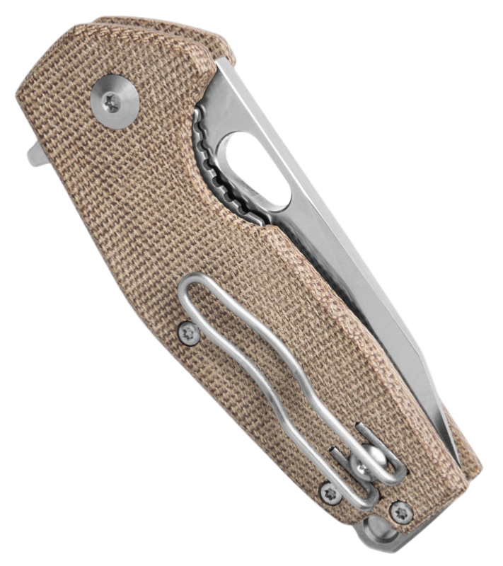 Fox Knives ( Vox 526LI ) Suru Liner Lock Knife Natural Micarta (2.36" Satin)