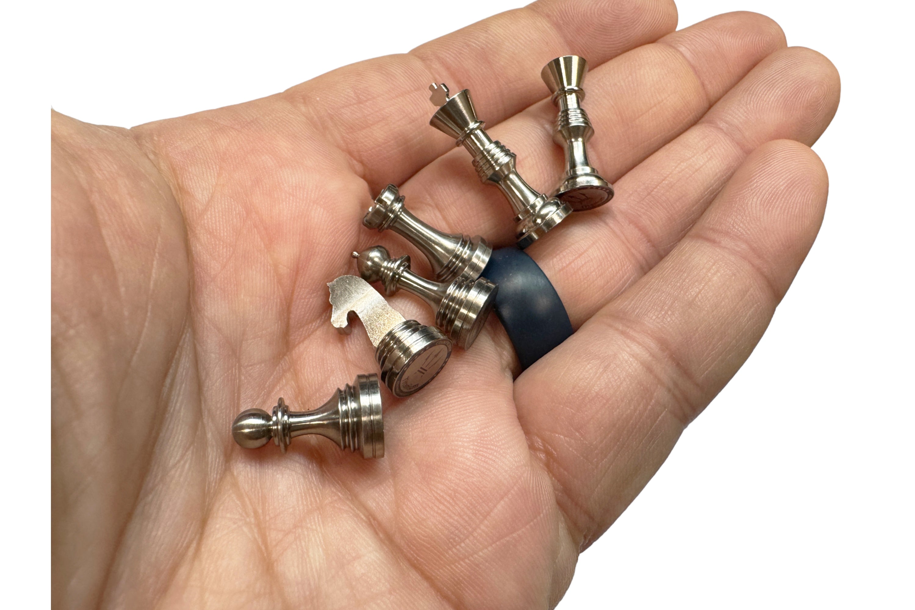 Titanium Chess Pieces - Worlds Smallest - by Maratac® - Build-A-Set