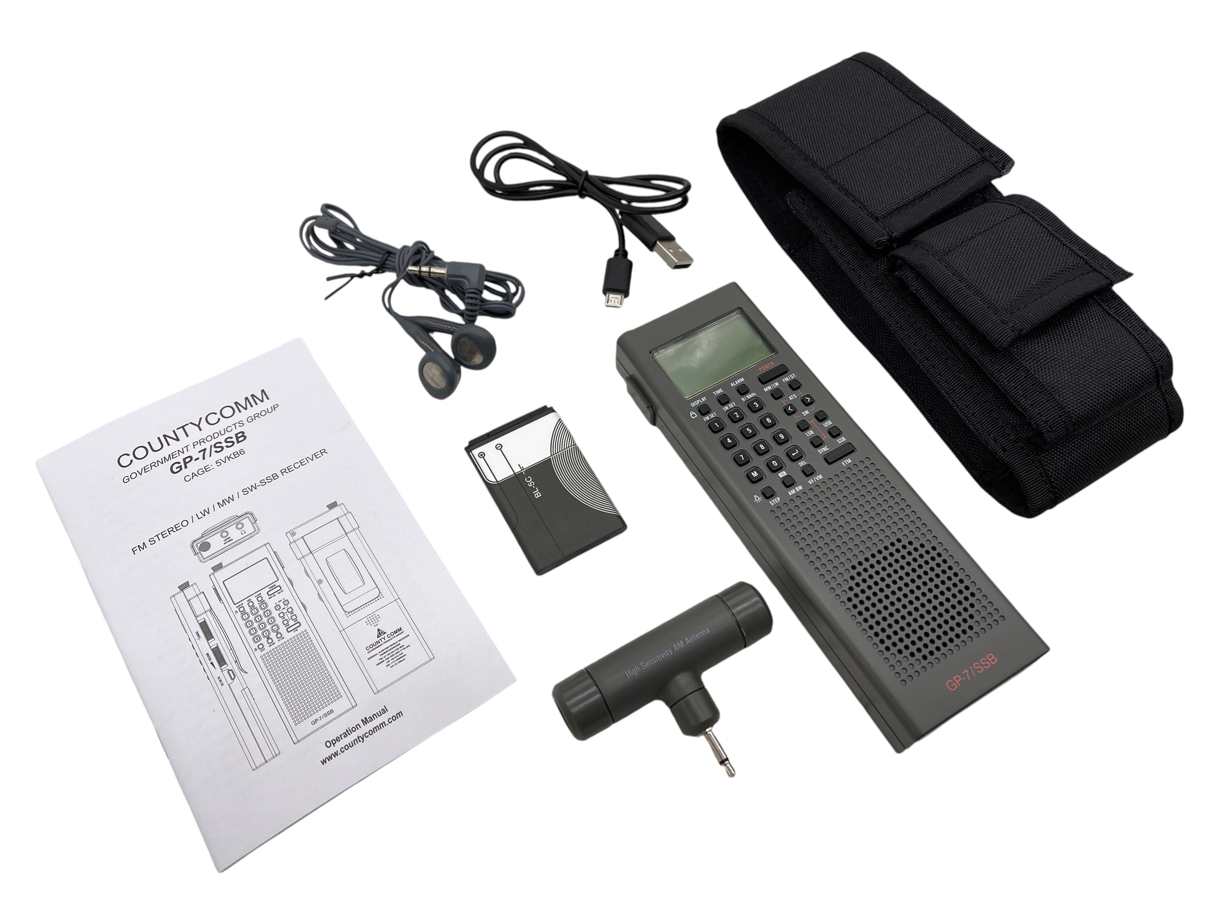 GOV. MIL Pack - CountyComm GP-7 SSB ( GEN 5 With USB-C ) General Purpose Radio