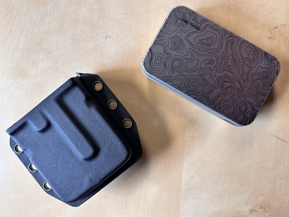 BIG - Kydex Belt Holster for Large Industrial Strength Tin