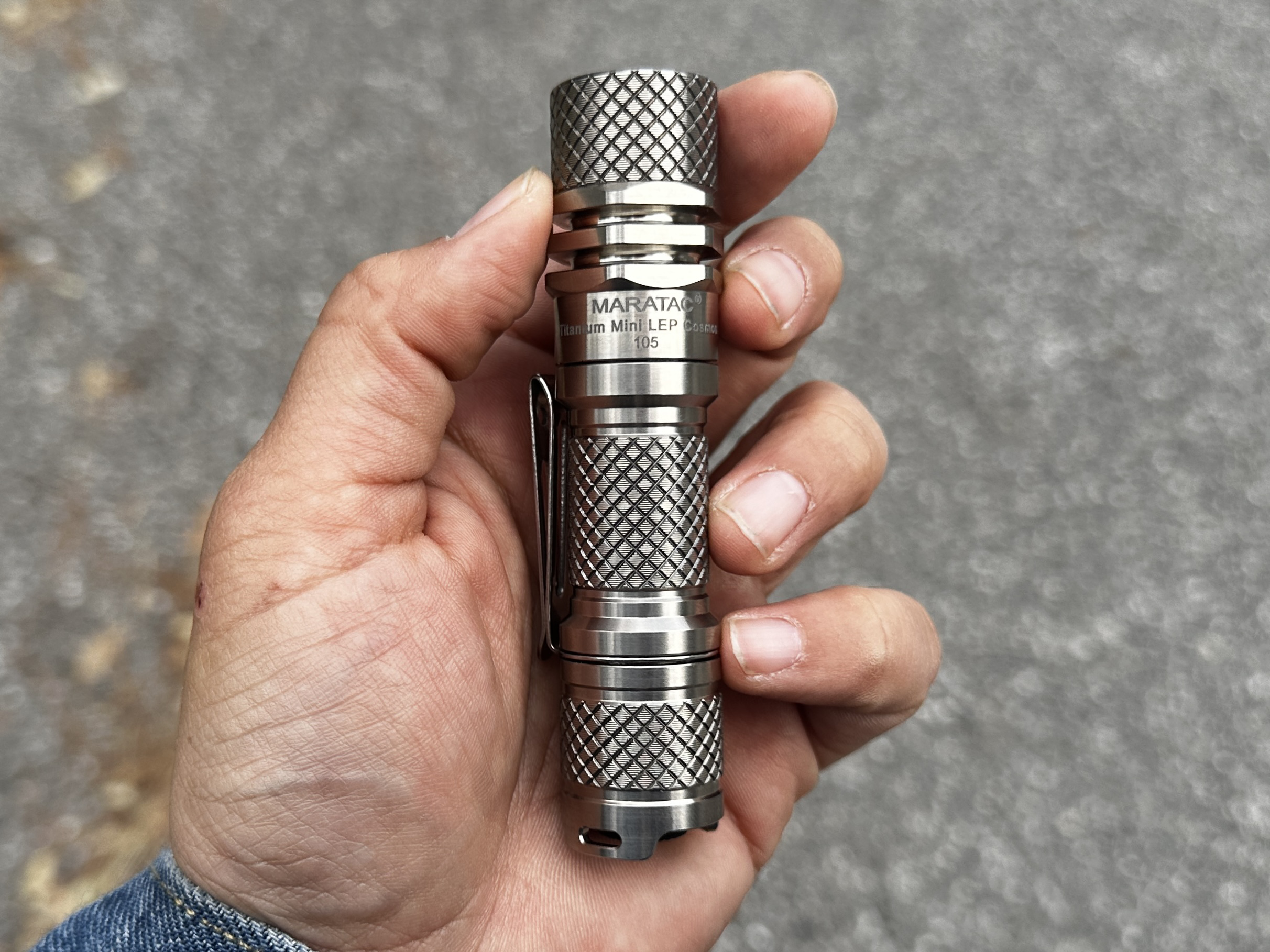 Titanium Mini LEP Cosmos - Laser Flashlight 14500 by Maratac®
