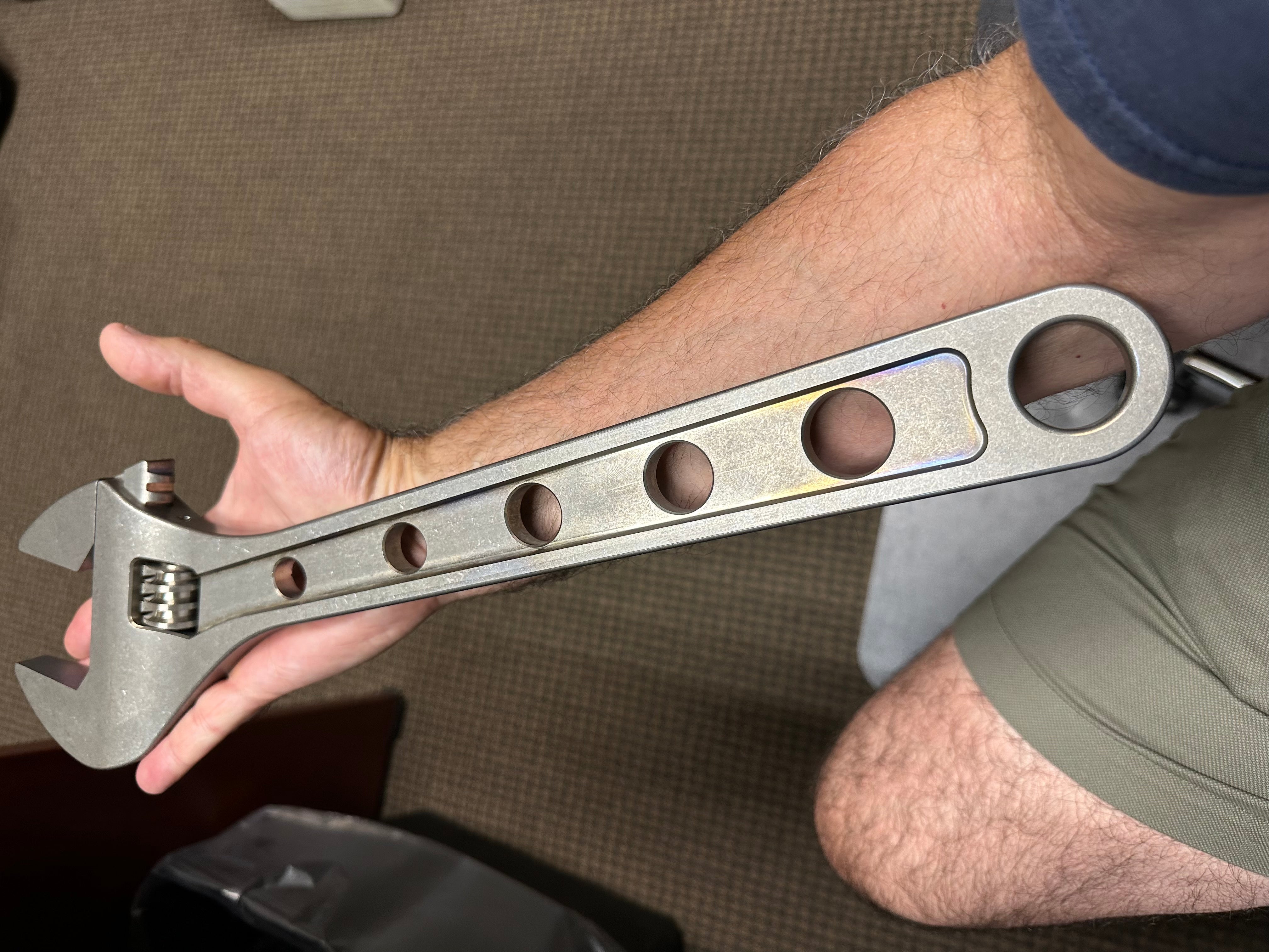 18 Inch - Titanium Adjustable Wrench - World's Largest ( NSN Pending )