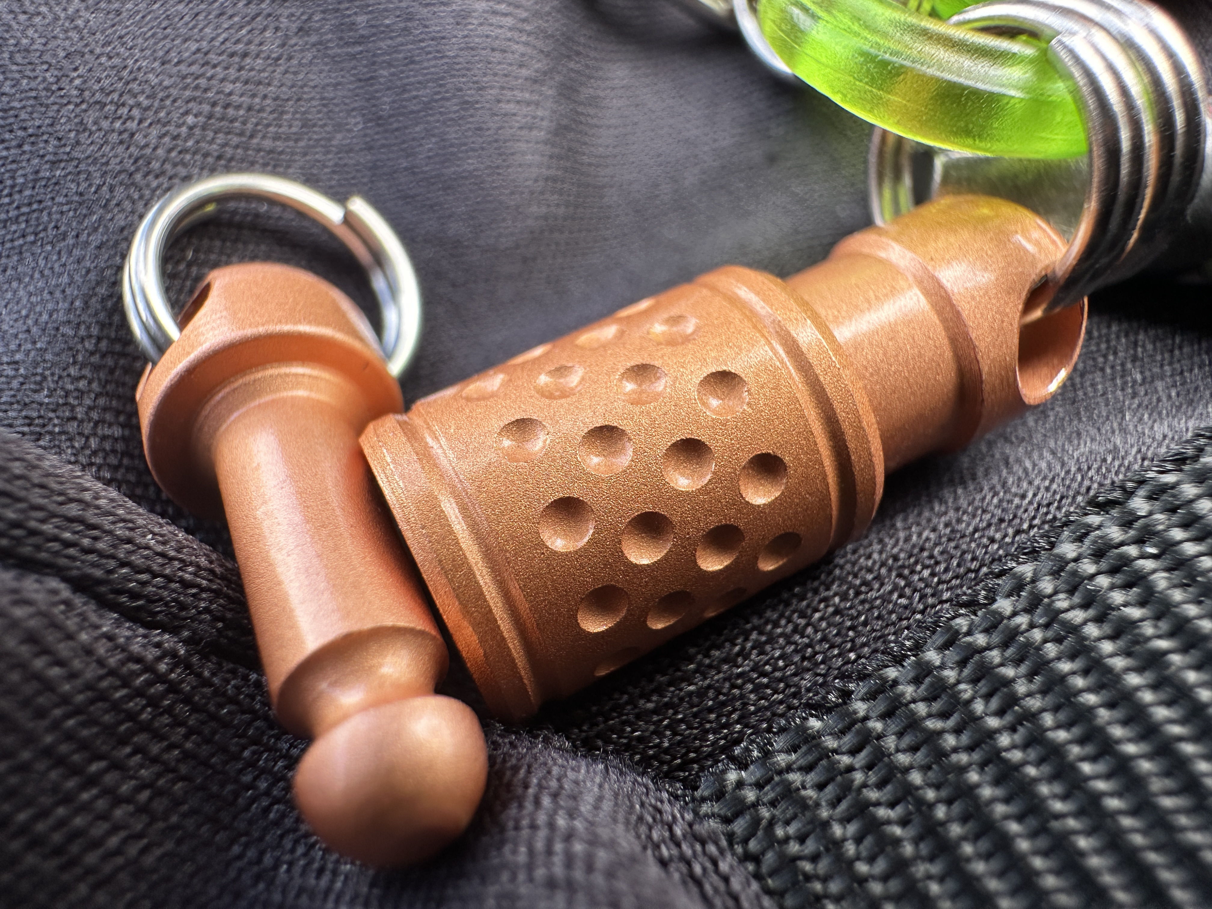 Copper QD Kwik Release Keychain Coupler