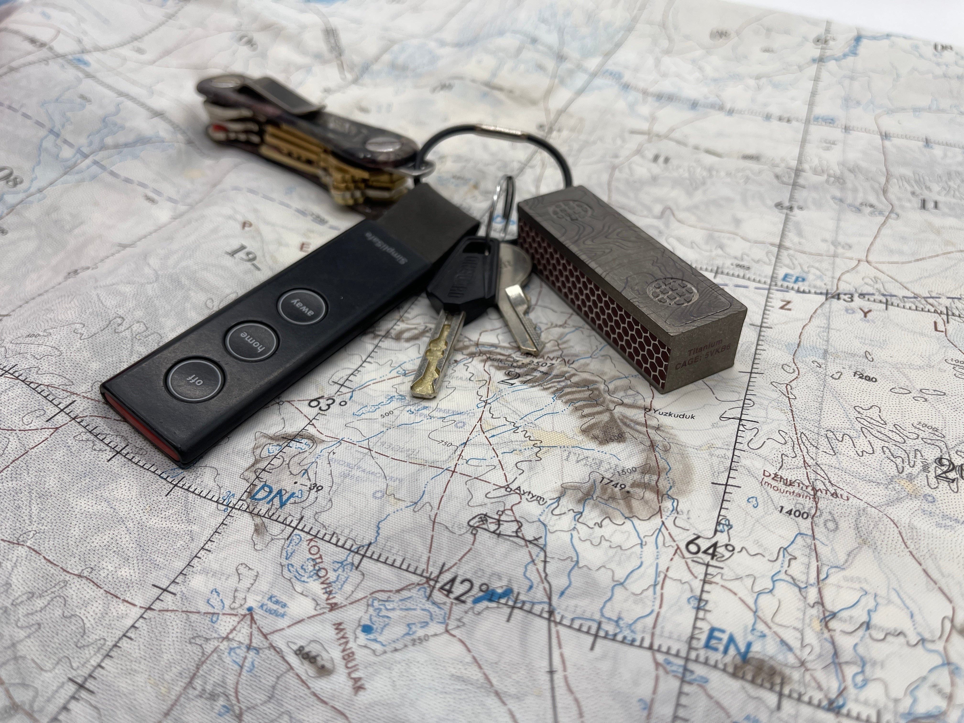Titanium Match Slide Box With Loop by Maratac®