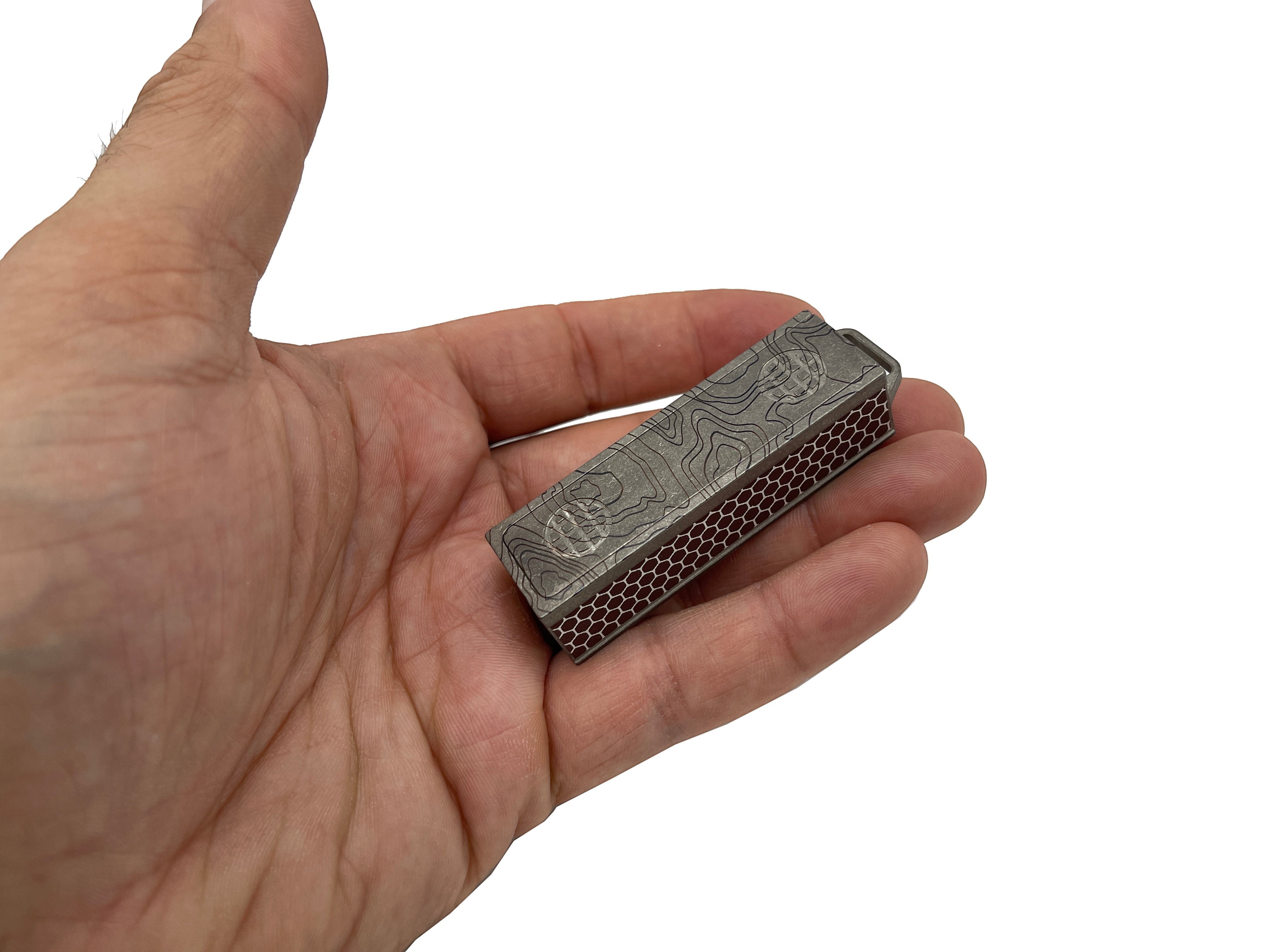 Titanium Match Slide Box With Loop by Maratac®