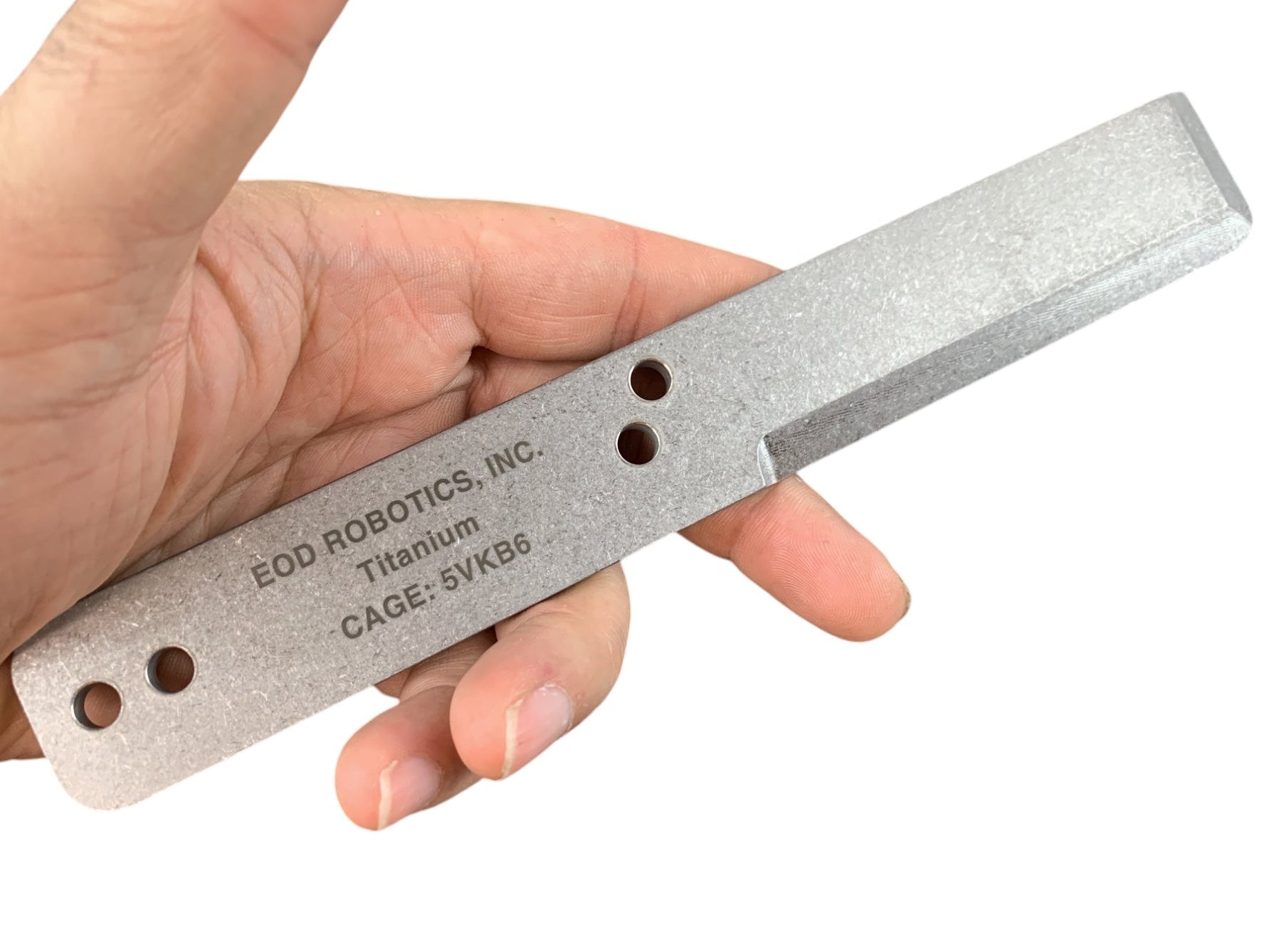 DLX Combo - Tumbled Titanium EOD Robotics Breacher Bar + Kydex Sheath