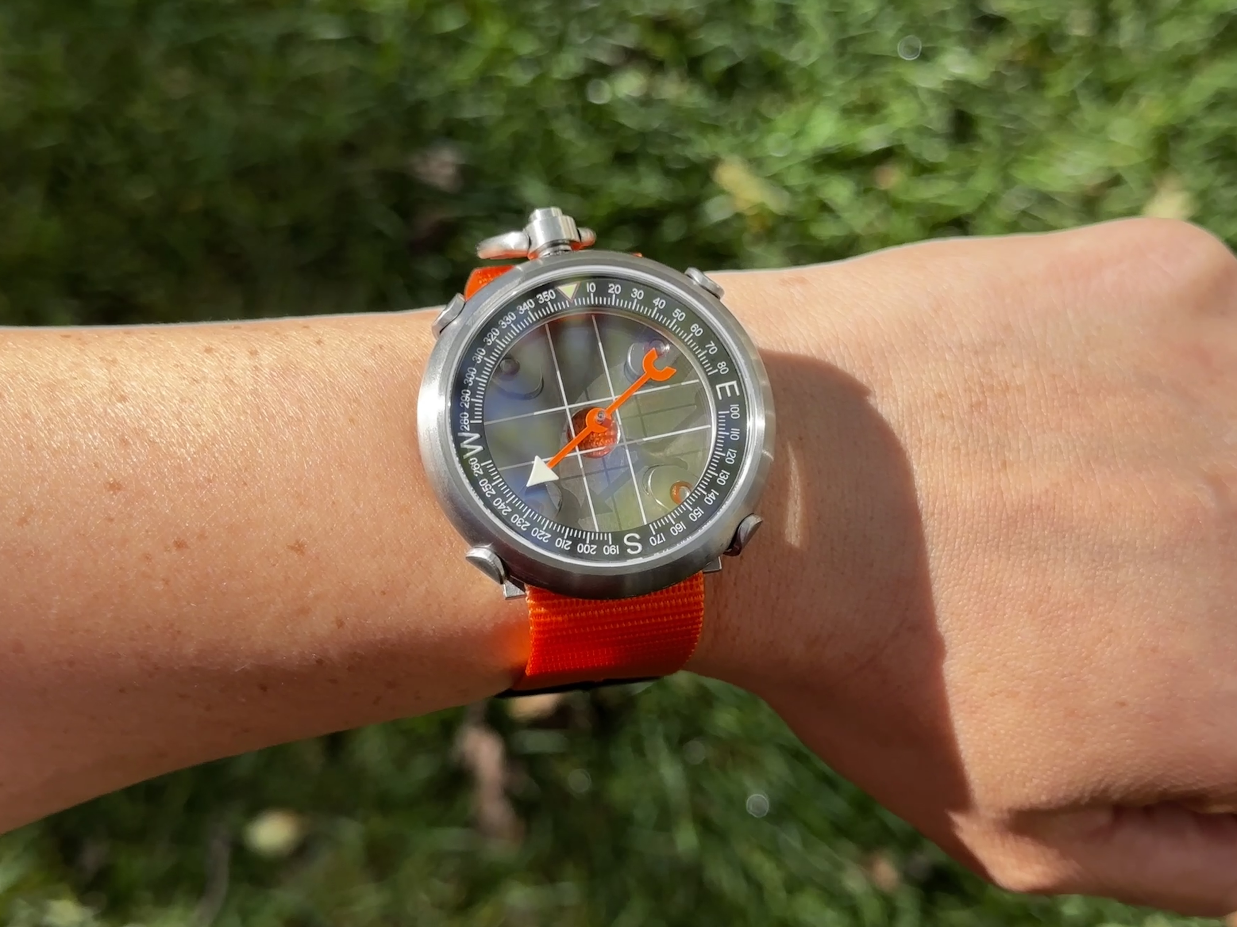 45mm Titanium Heirloom Compass + Wrist Carry Kit by Maratac®