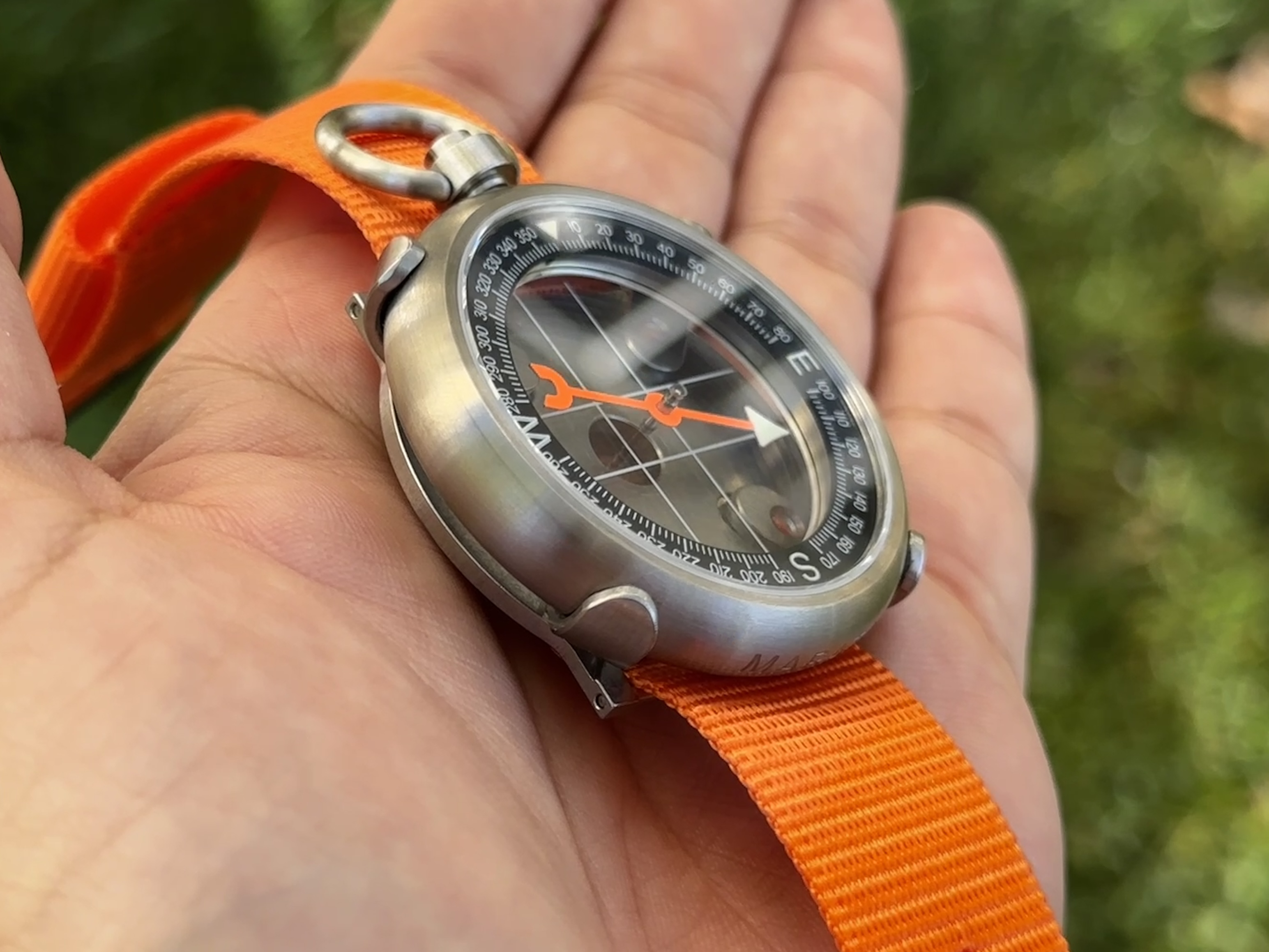 45mm Titanium Heirloom Compass + Wrist Carry Kit by Maratac®