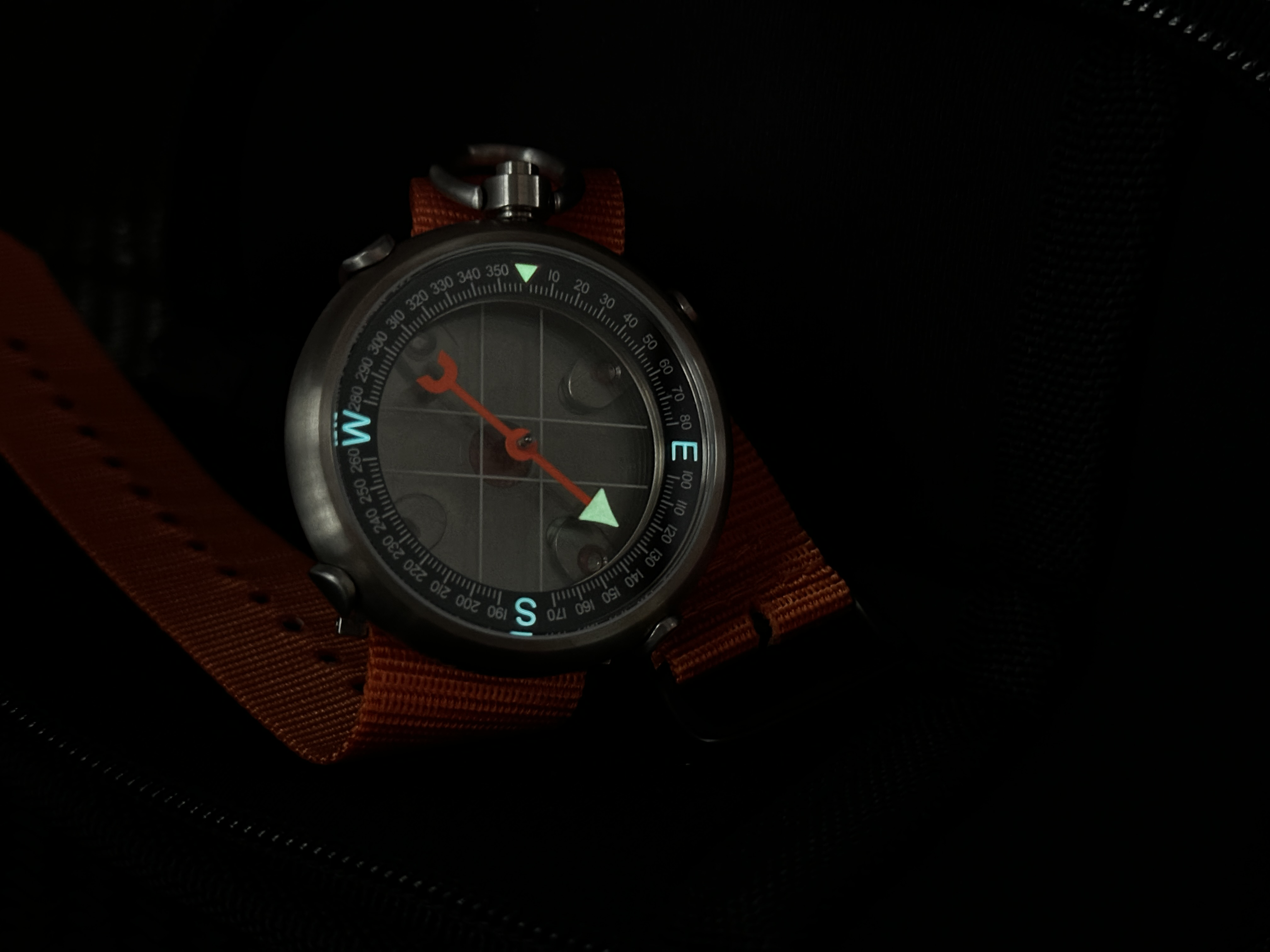 45mm Titanium Heirloom Compass + Wrist Carry Kit by Maratac®
