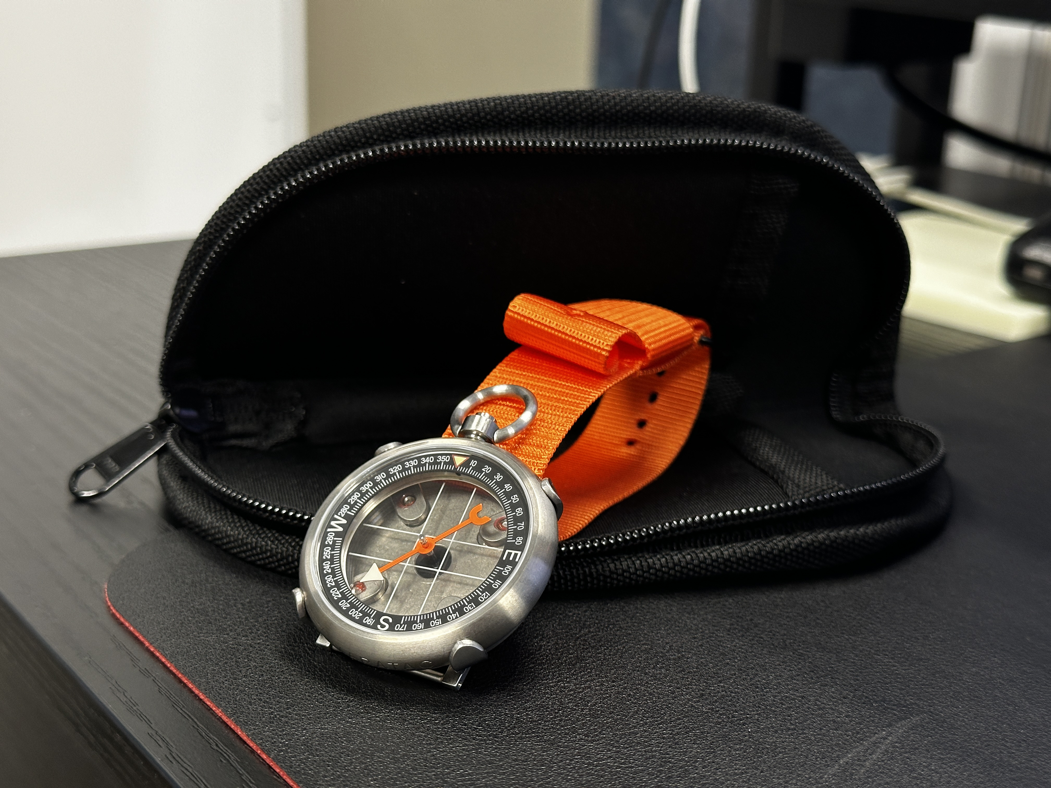 45mm Titanium Heirloom Compass + Wrist Carry Kit by Maratac®