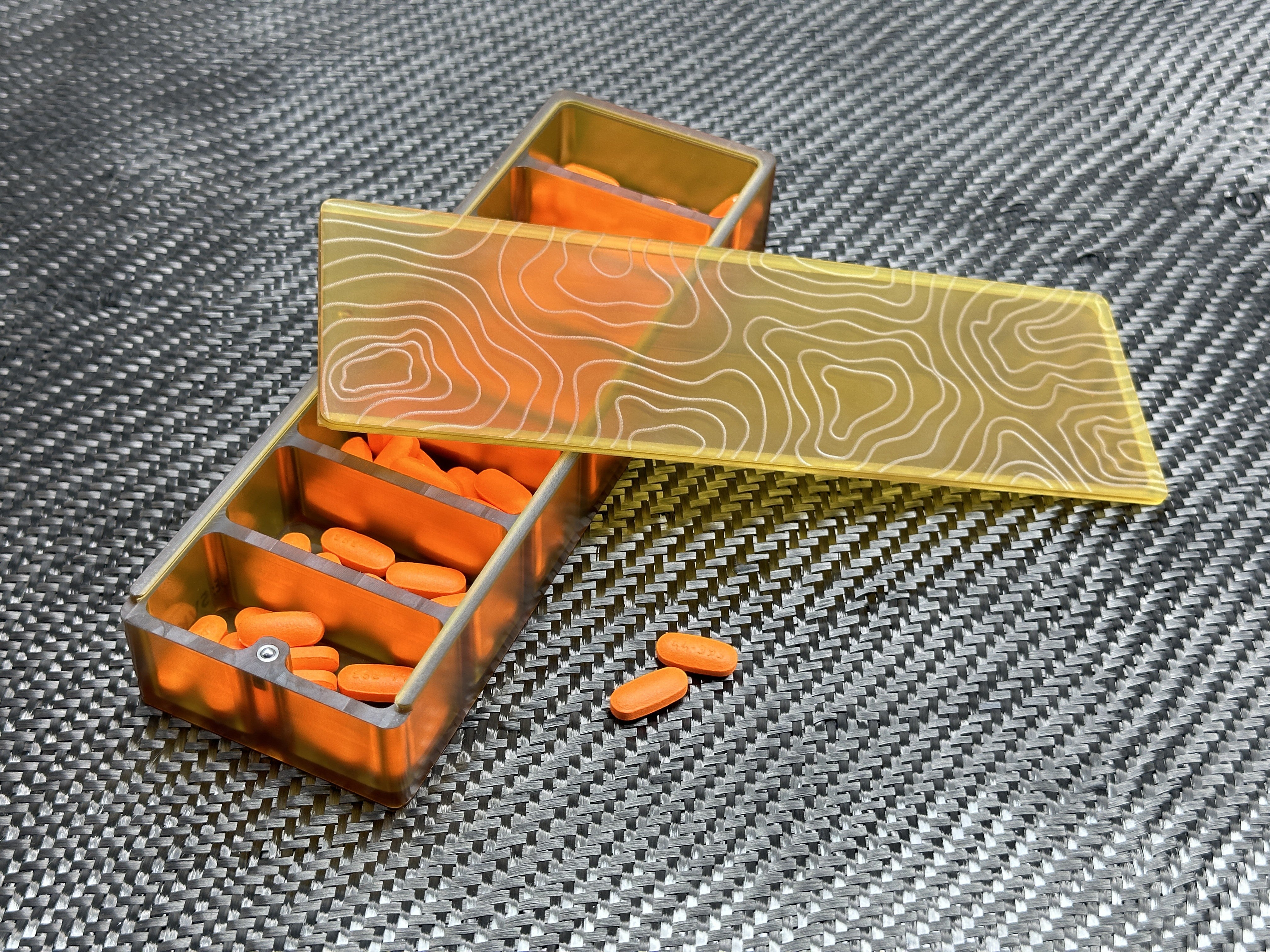 Ultem® - Full Size - Med Weekly PillSafe by Maratac® ( Back In Limited Stock )