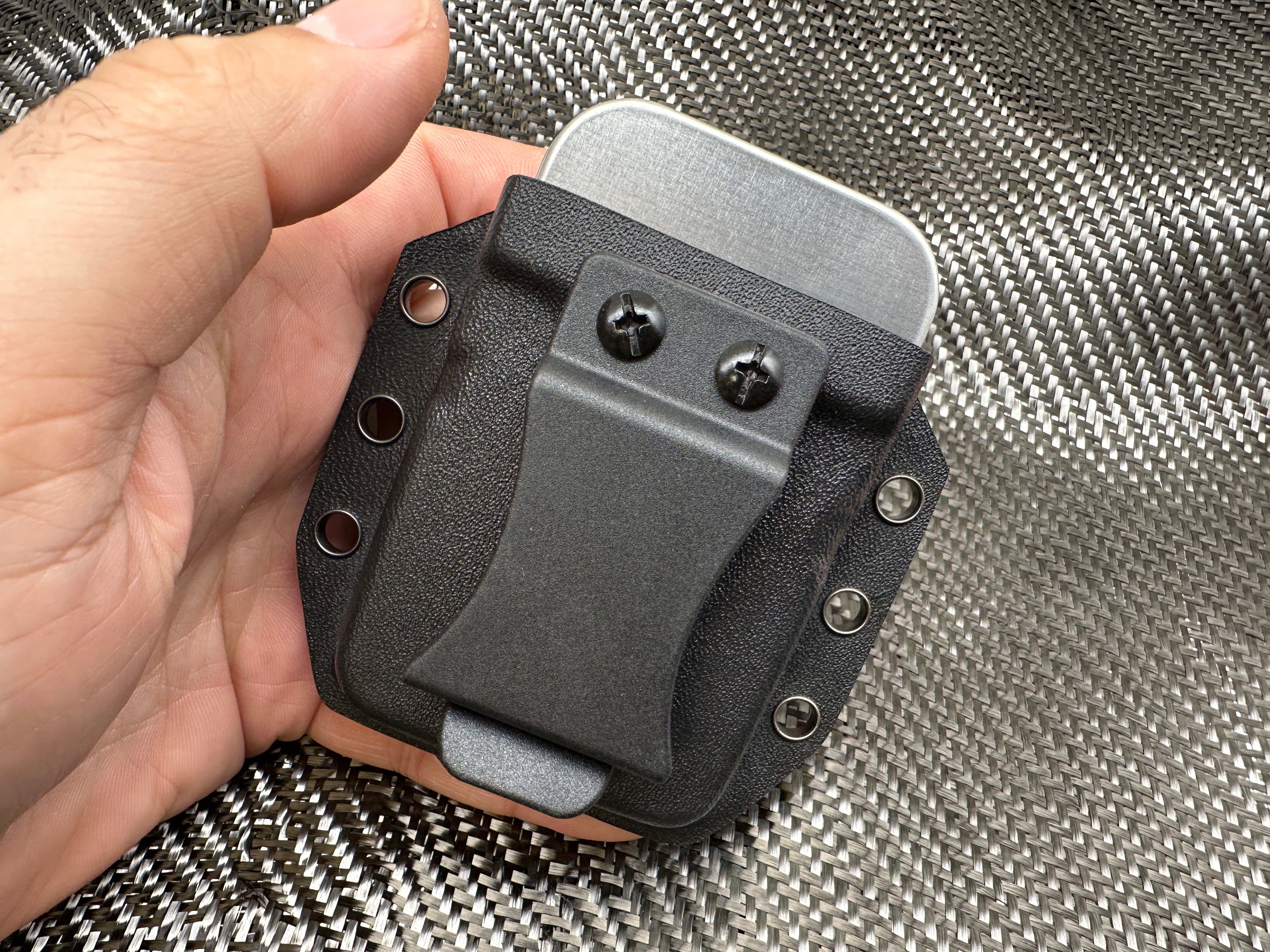 BIG - Kydex Belt Holster for Large Industrial Strength Tin