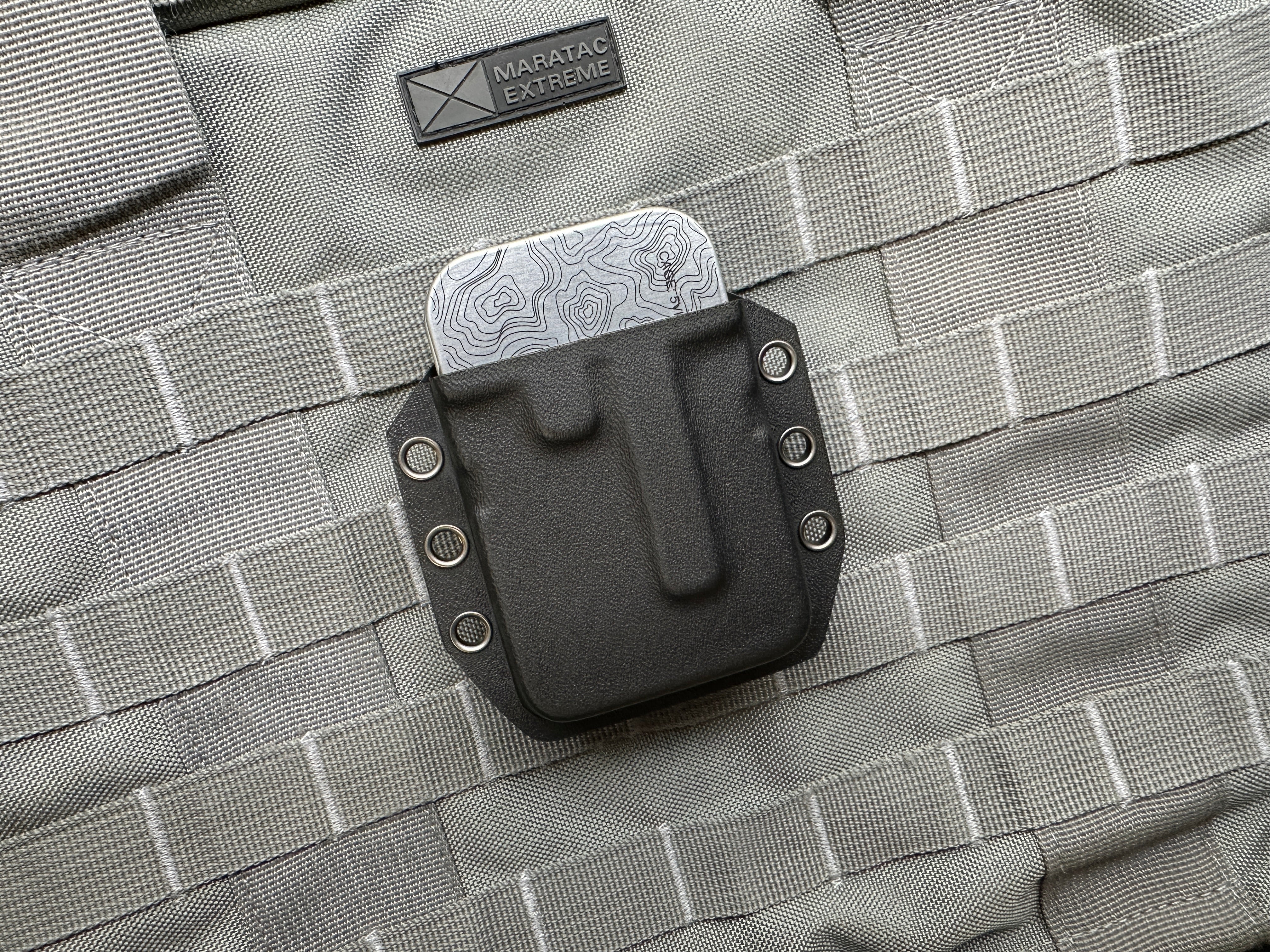 BIG - Kydex Belt Holster for Large Industrial Strength Tin
