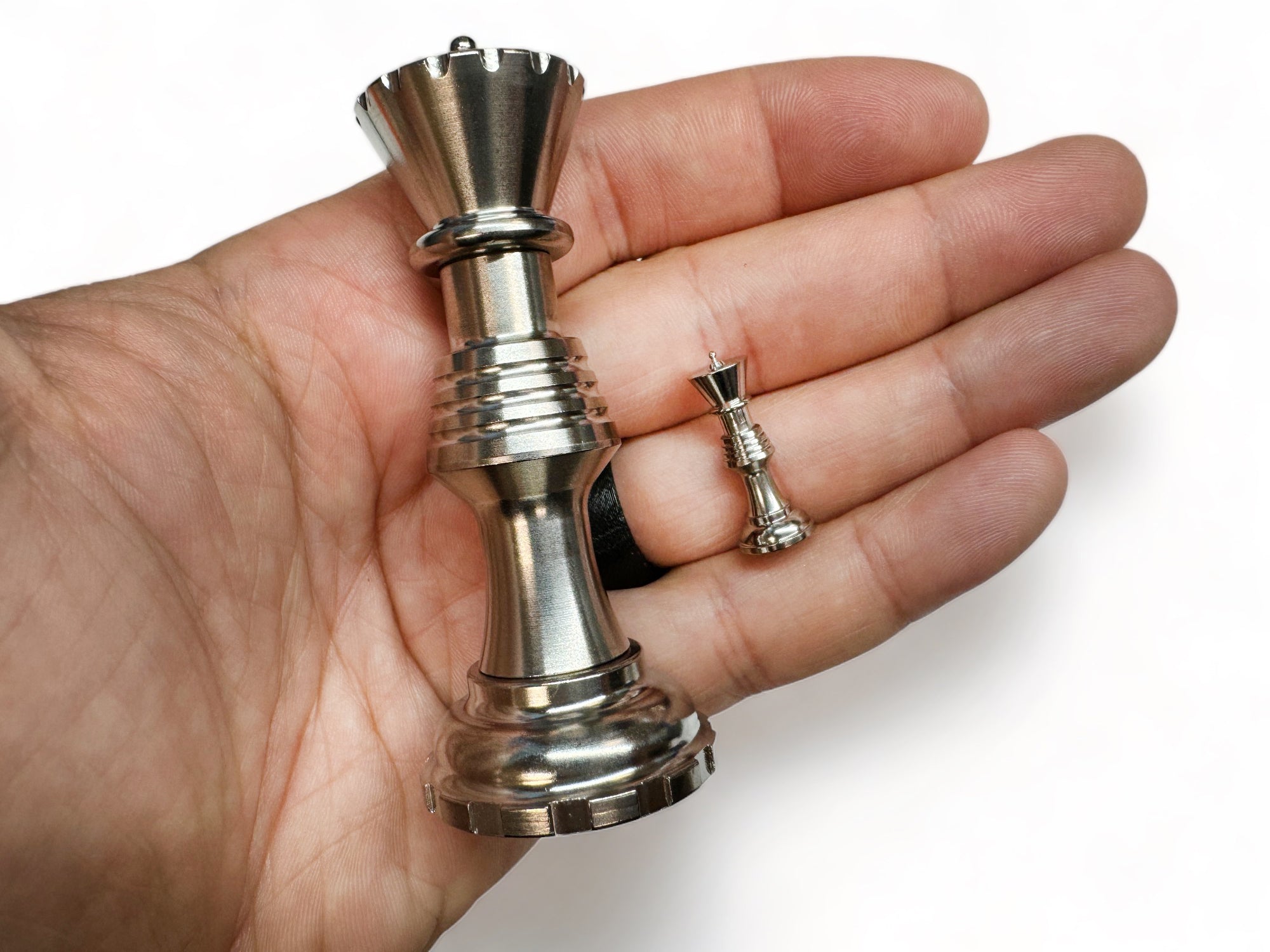 Tiny Queen - Titanium Chess Piece - Worlds Smallest