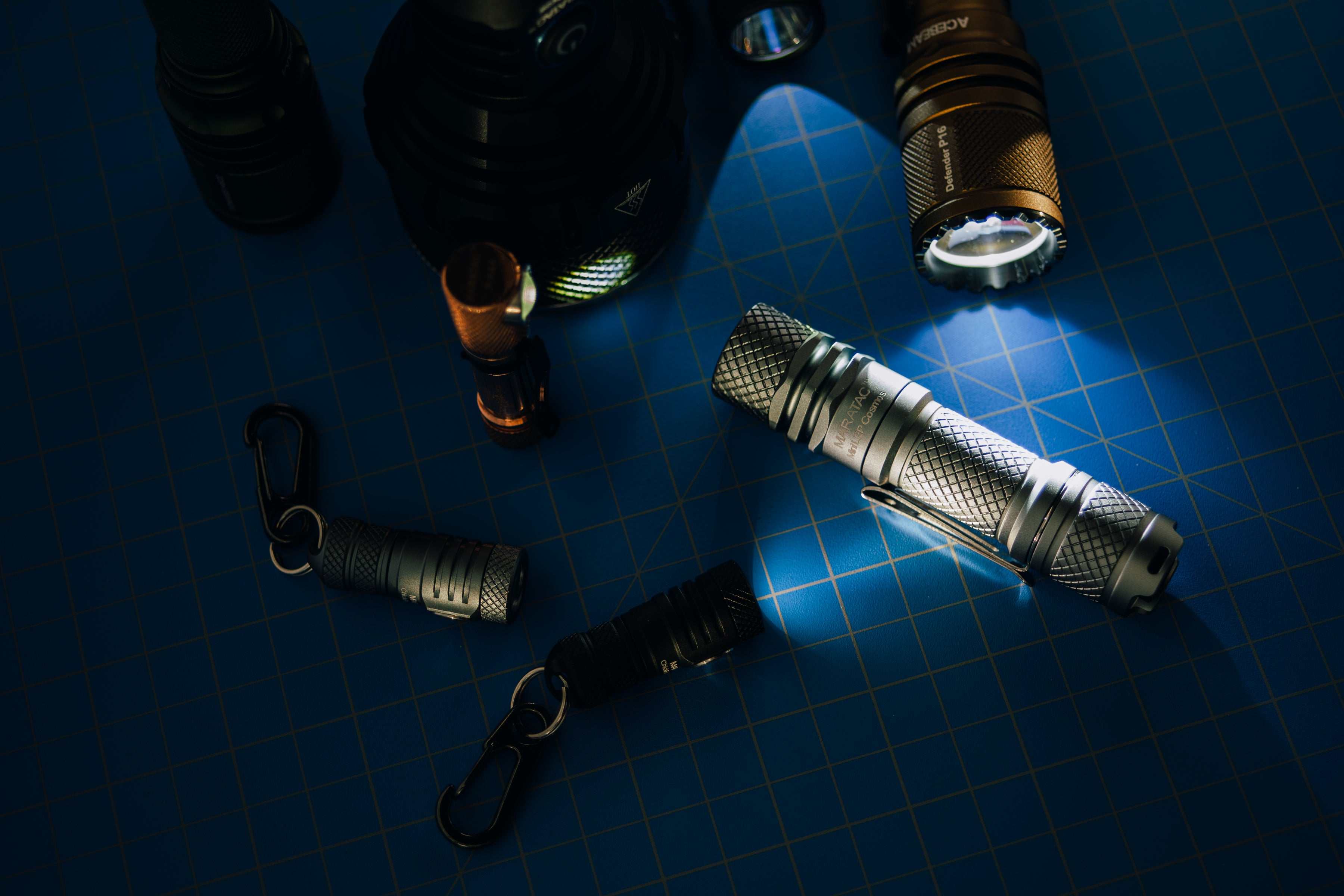 Mini LEP Cosmos - Laser Flashlight 14500 by Maratac® - Gray