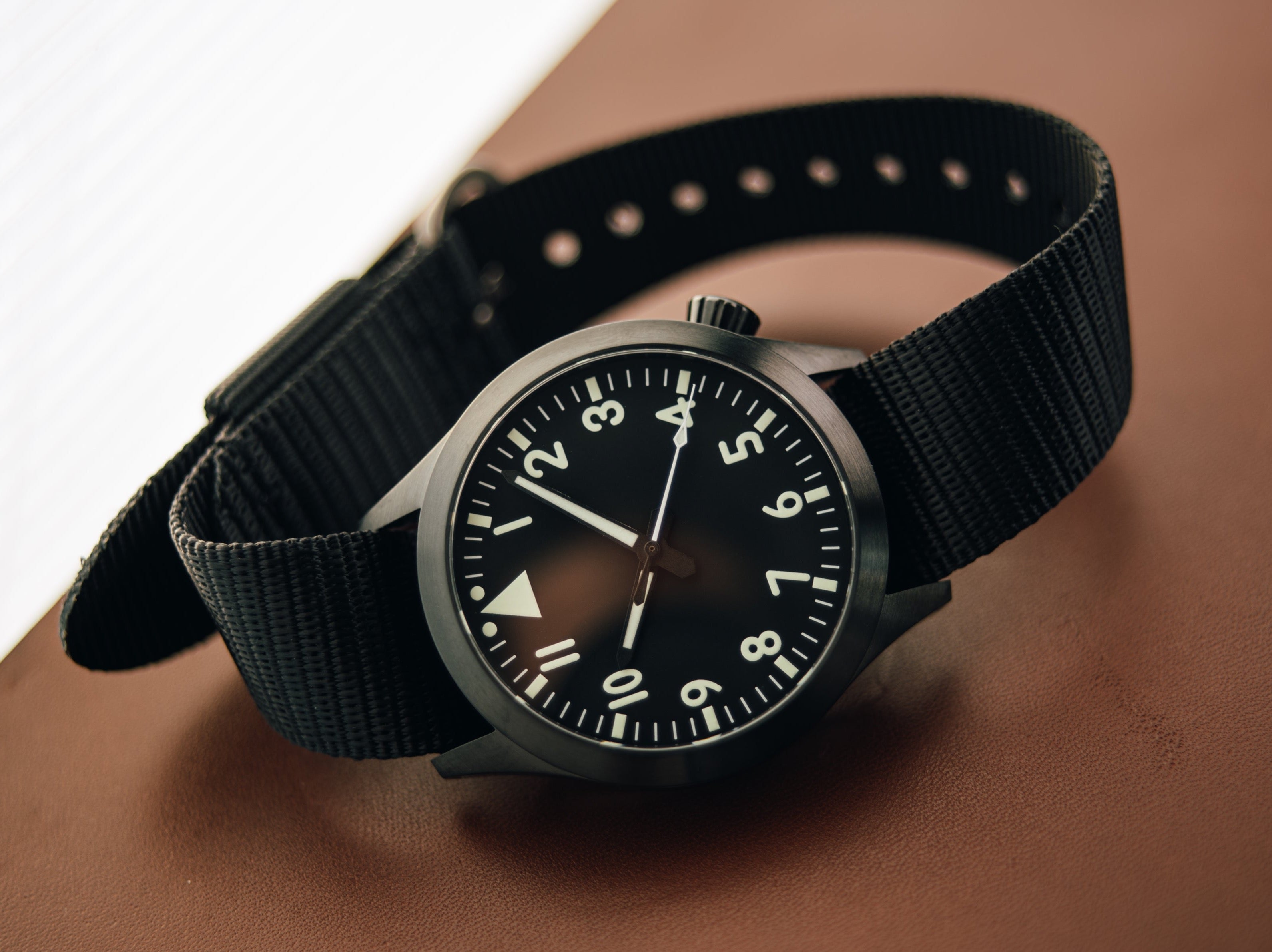 DLC Stainless Steel Pilot Automatic Watch by Maratac®
