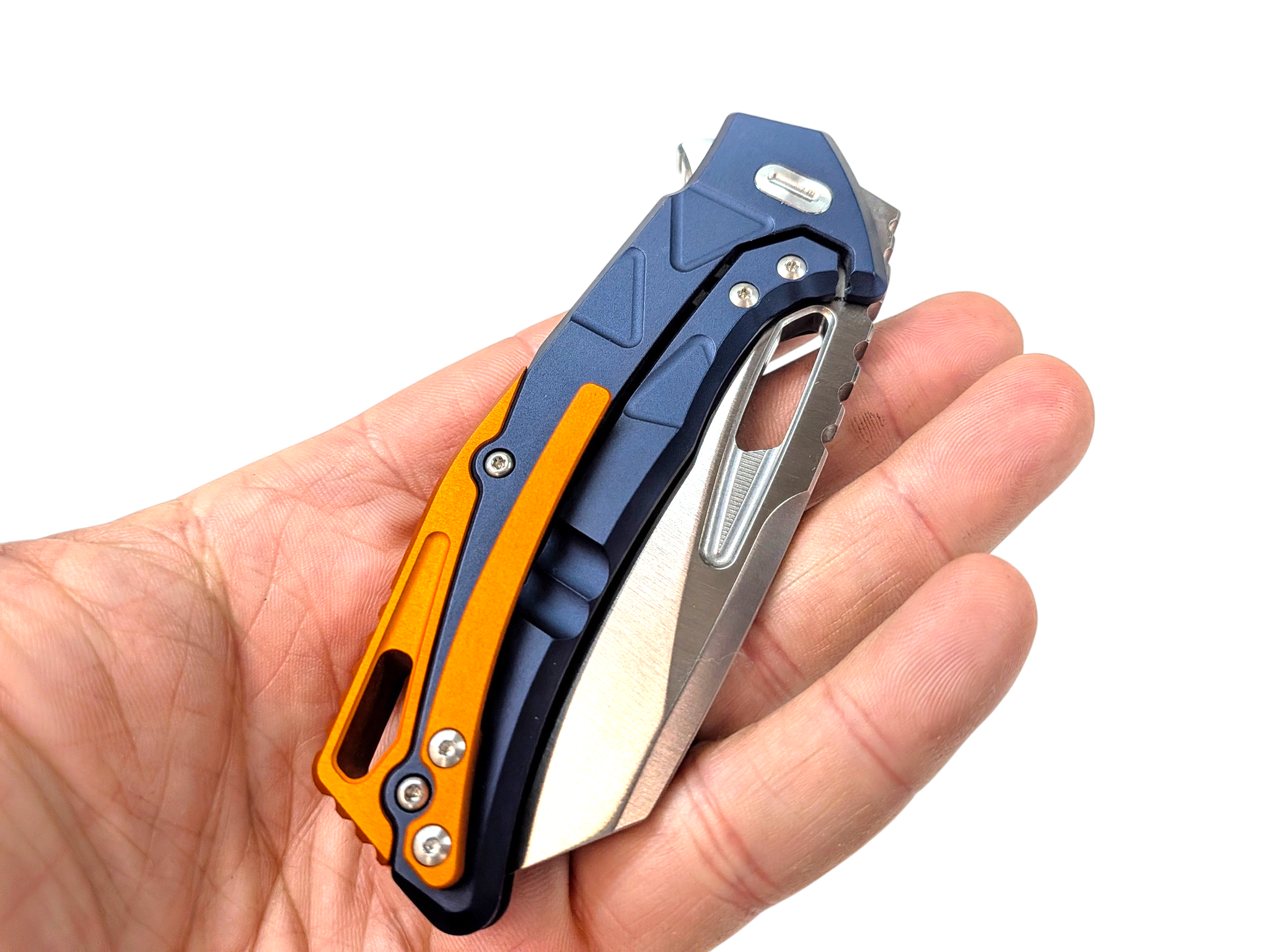 Fox Chronos THICK BOY - Satin N690Co - Made In Italy - Limited Edition ( Blue / Orange )