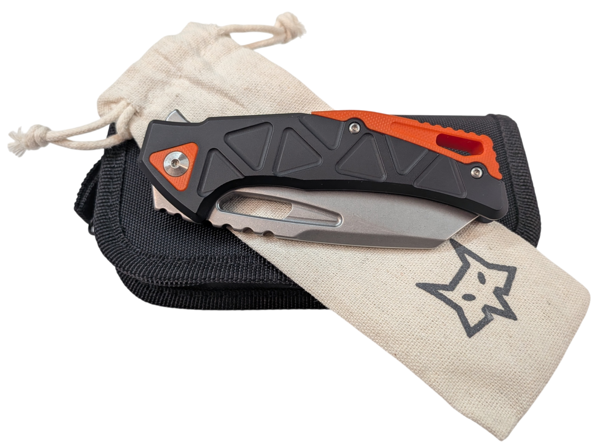 Fox Chronos Thick Boy - Stonewash N690Co - Made In Italy - Limited Edition - ( Black/ Orange )