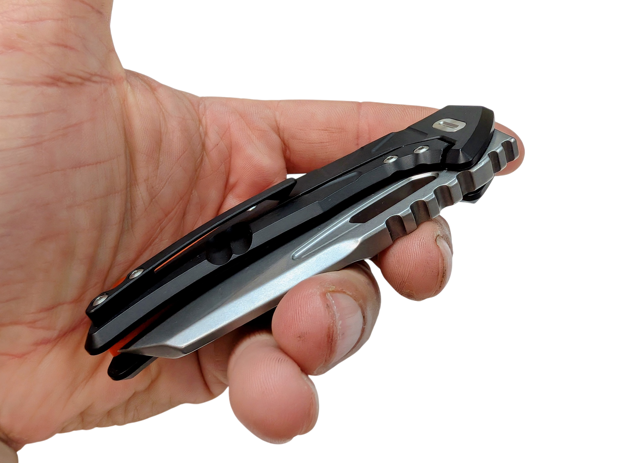 Fox Chronos Thick Boy - Stonewash N690Co - Made In Italy - Limited Edition - ( Black/ Orange )