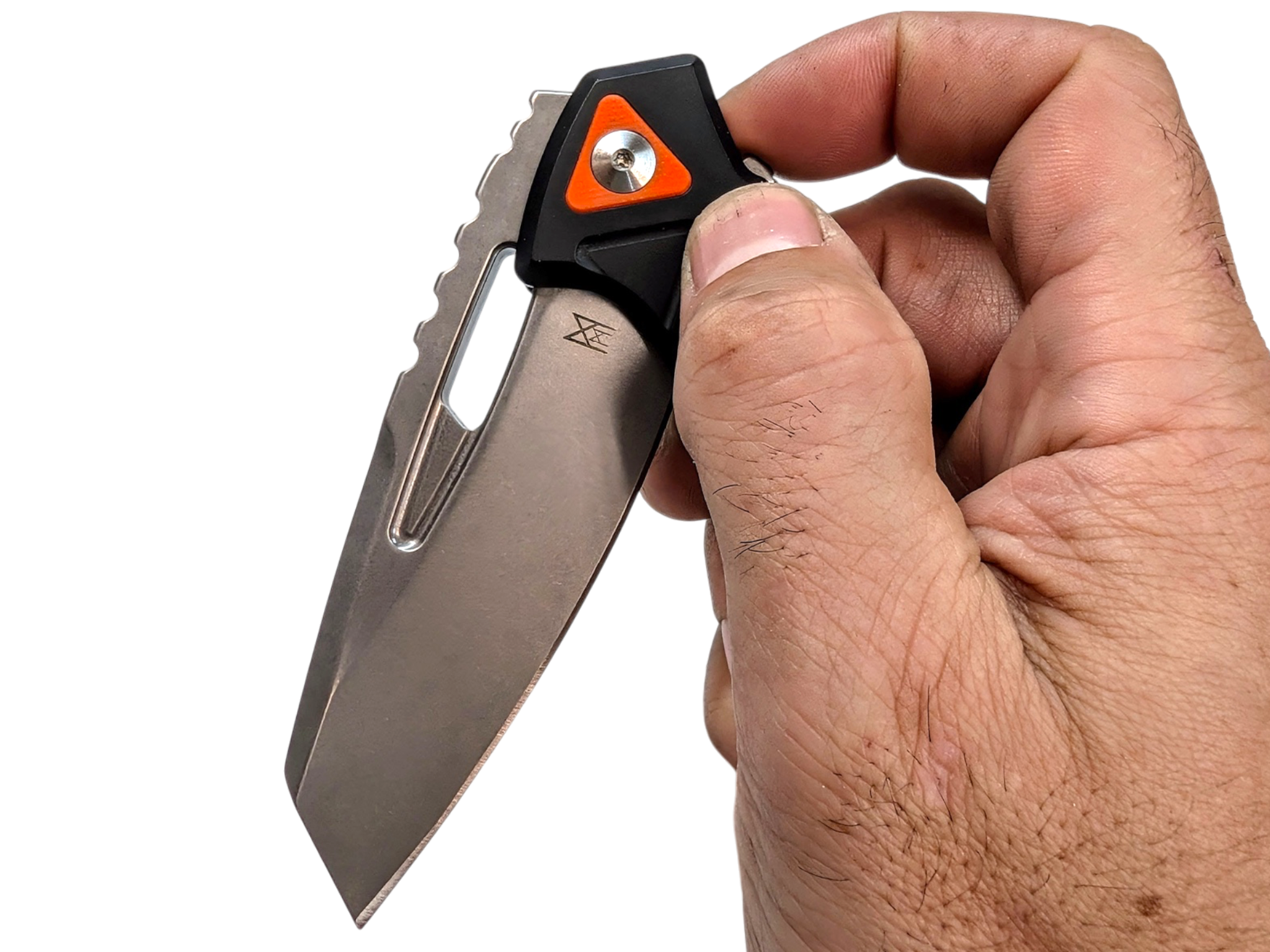 Fox Chronos Thick Boy - Stonewash N690Co - Made In Italy - Limited Edition - ( Black/ Orange )