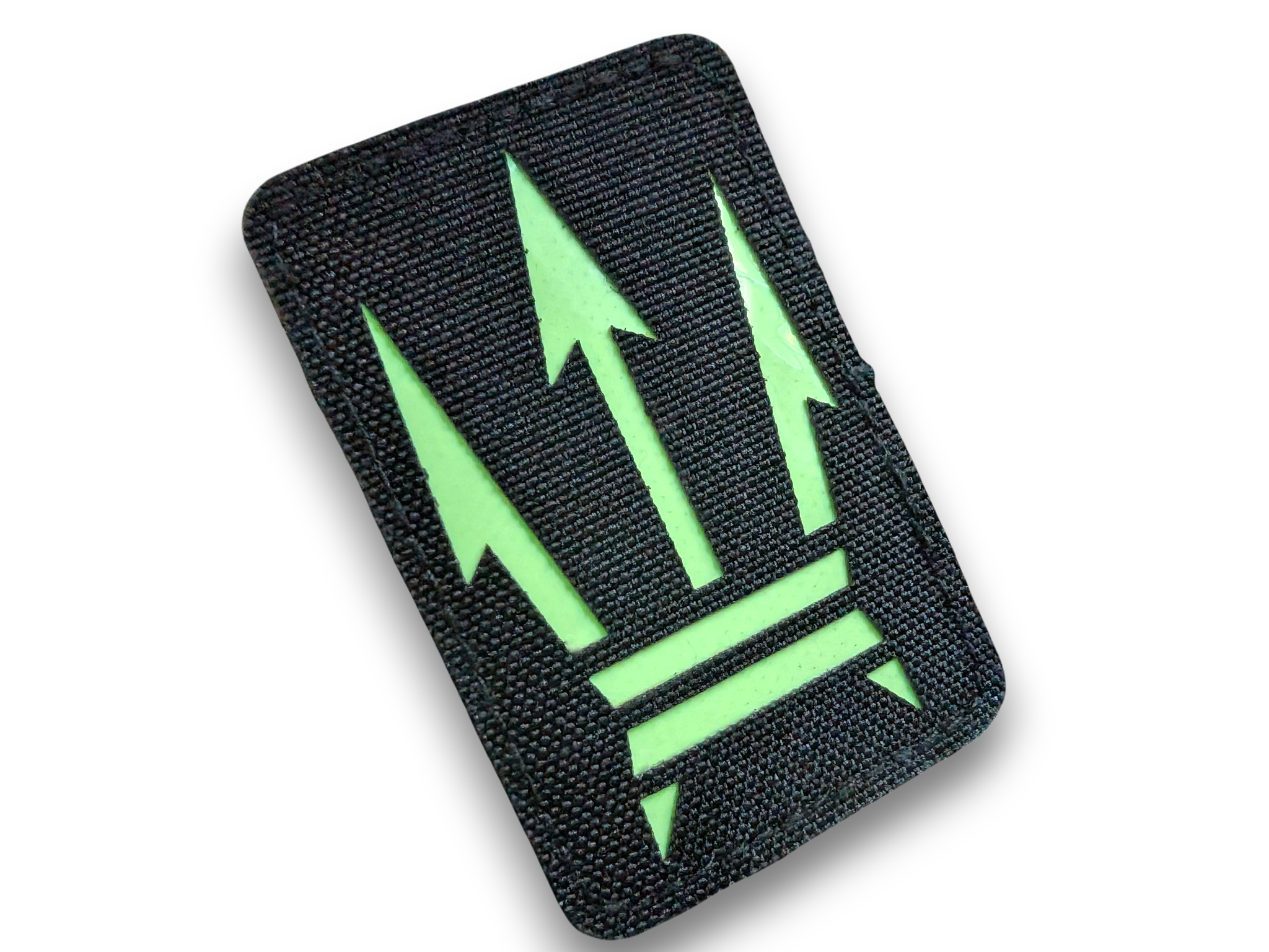 CC Trident - Laser Cut 3x2" Patch - UGM Glow