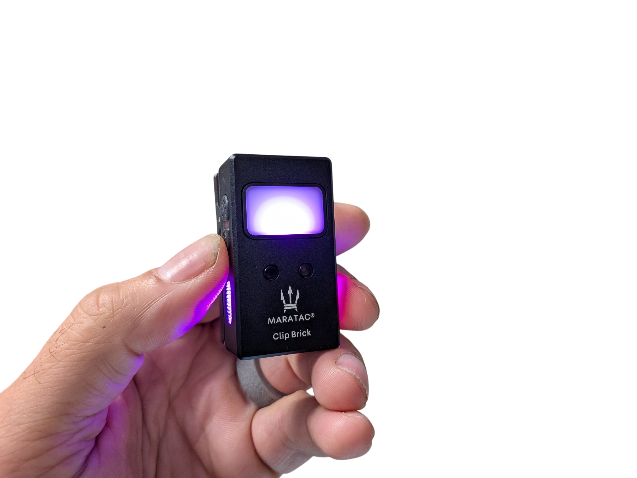 Clip Brick - LED Multifaceted RGB/ Flood / Spot Flashlight by Maratac® ( With Motion Sensing ) Coming Soon!