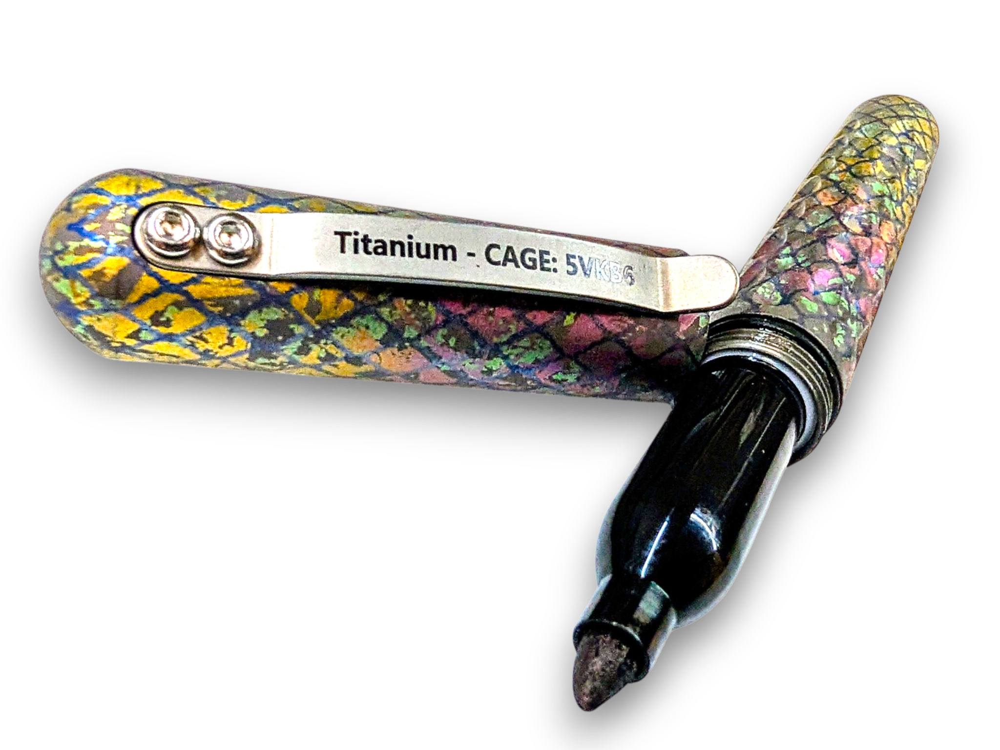 Signator Titanium Permanent Marker / Vault by Maratac® - Chaotic Aurora Pattern ( Sold Out - Sign up for the next launch! )