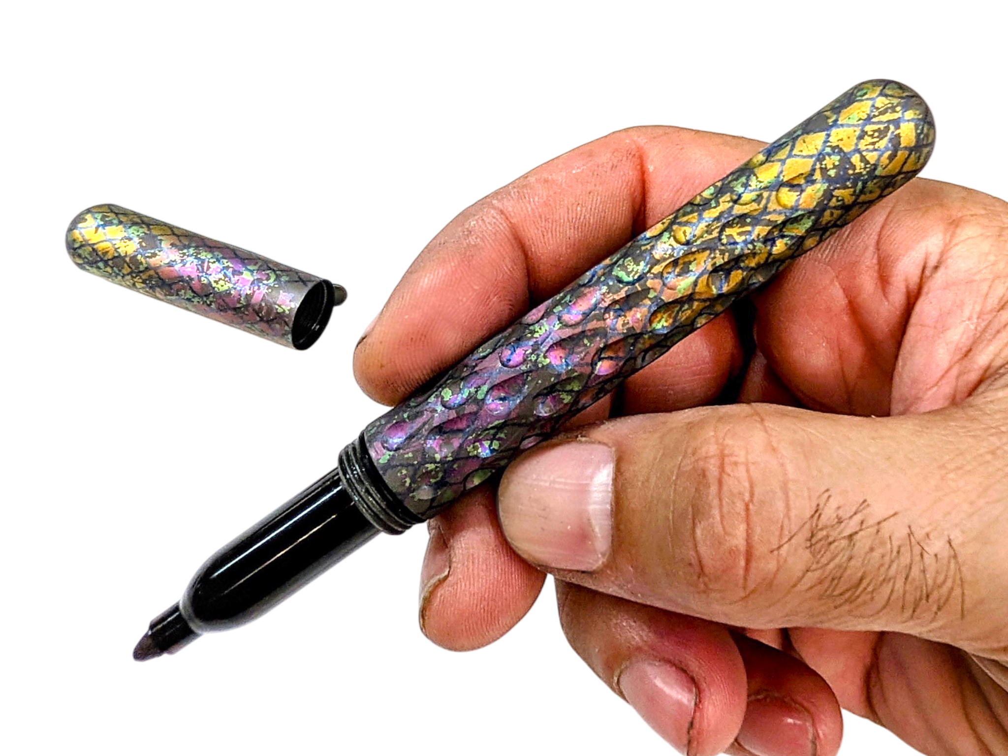 Signator Titanium Permanent Marker / Vault by Maratac® - Chaotic Aurora Pattern ( Sold Out - Sign up for the next launch! )