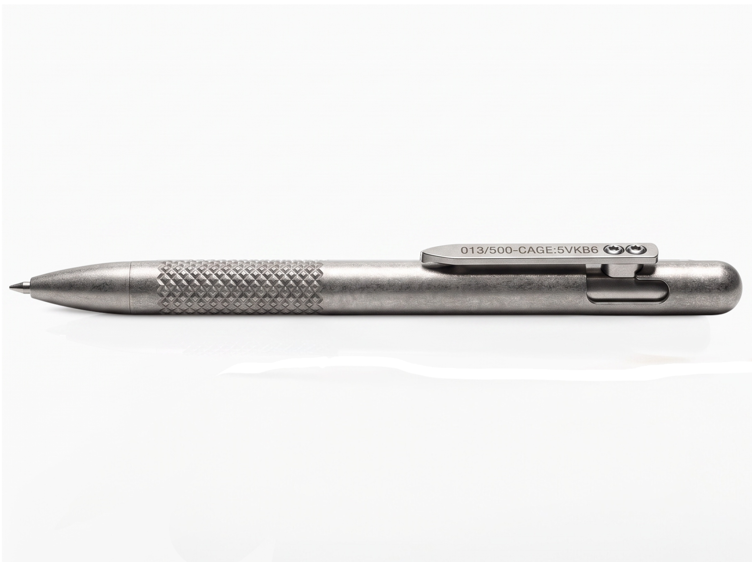Bolt Action Titanium Flight Suit Pen by Maratac® - Gen 4 - Diamond Max Grip ( Coming Soon! )