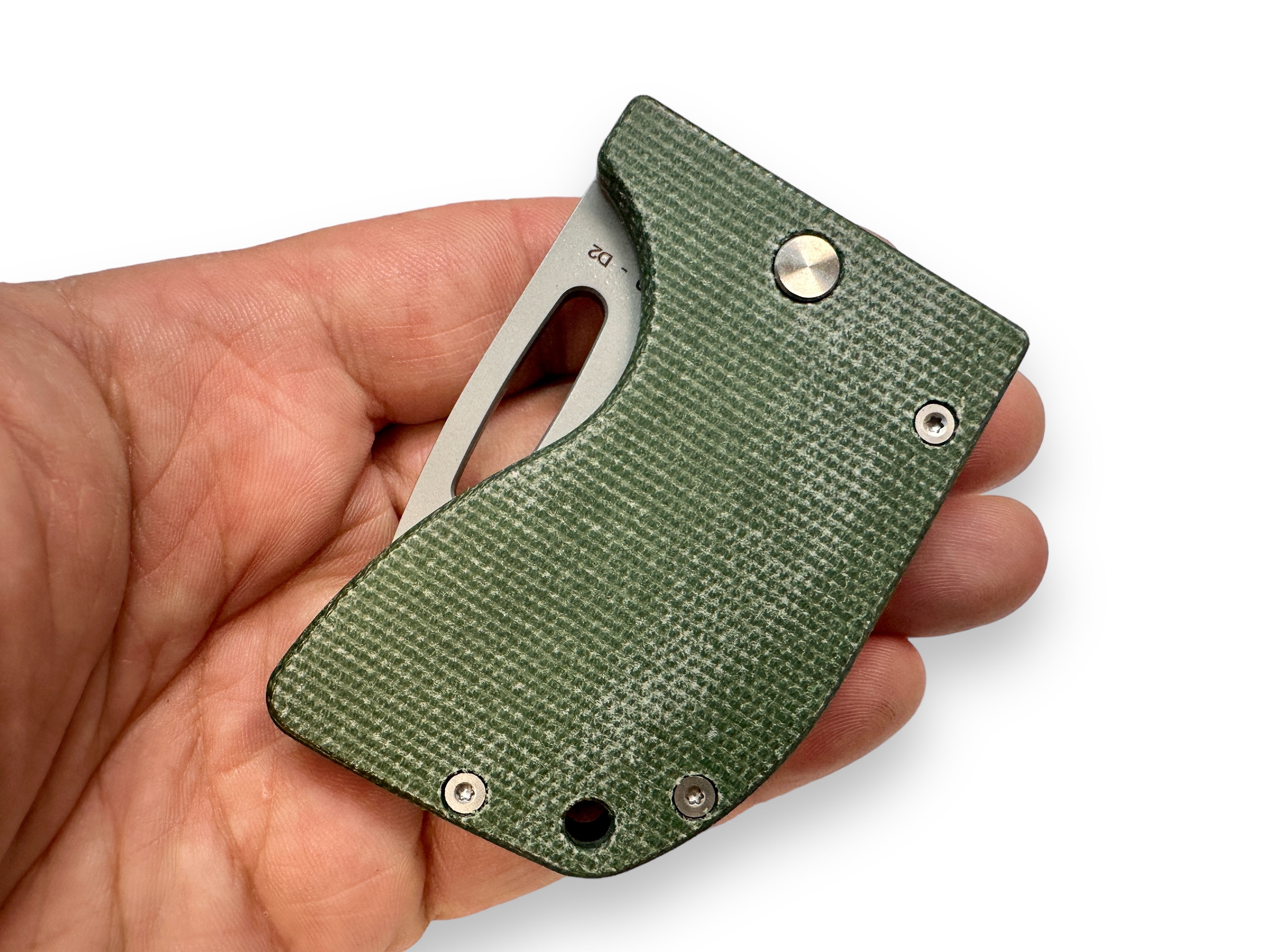 D2 Re-Action - Ti ( Canvas Micarta ) - Sold Out - Back Order Now