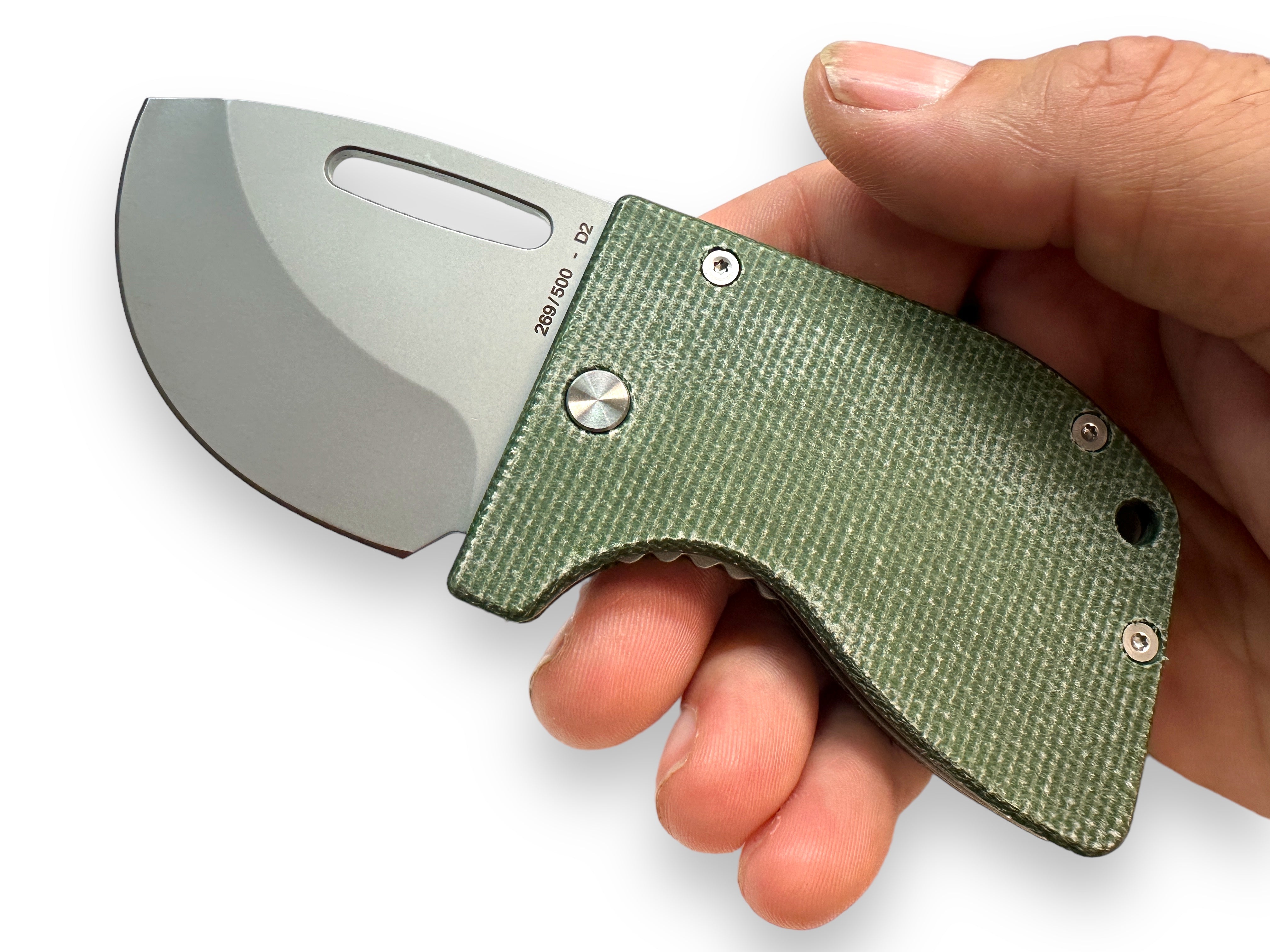 D2 Re-Action - Ti ( Canvas Micarta ) - Sold Out - Back Order Now
