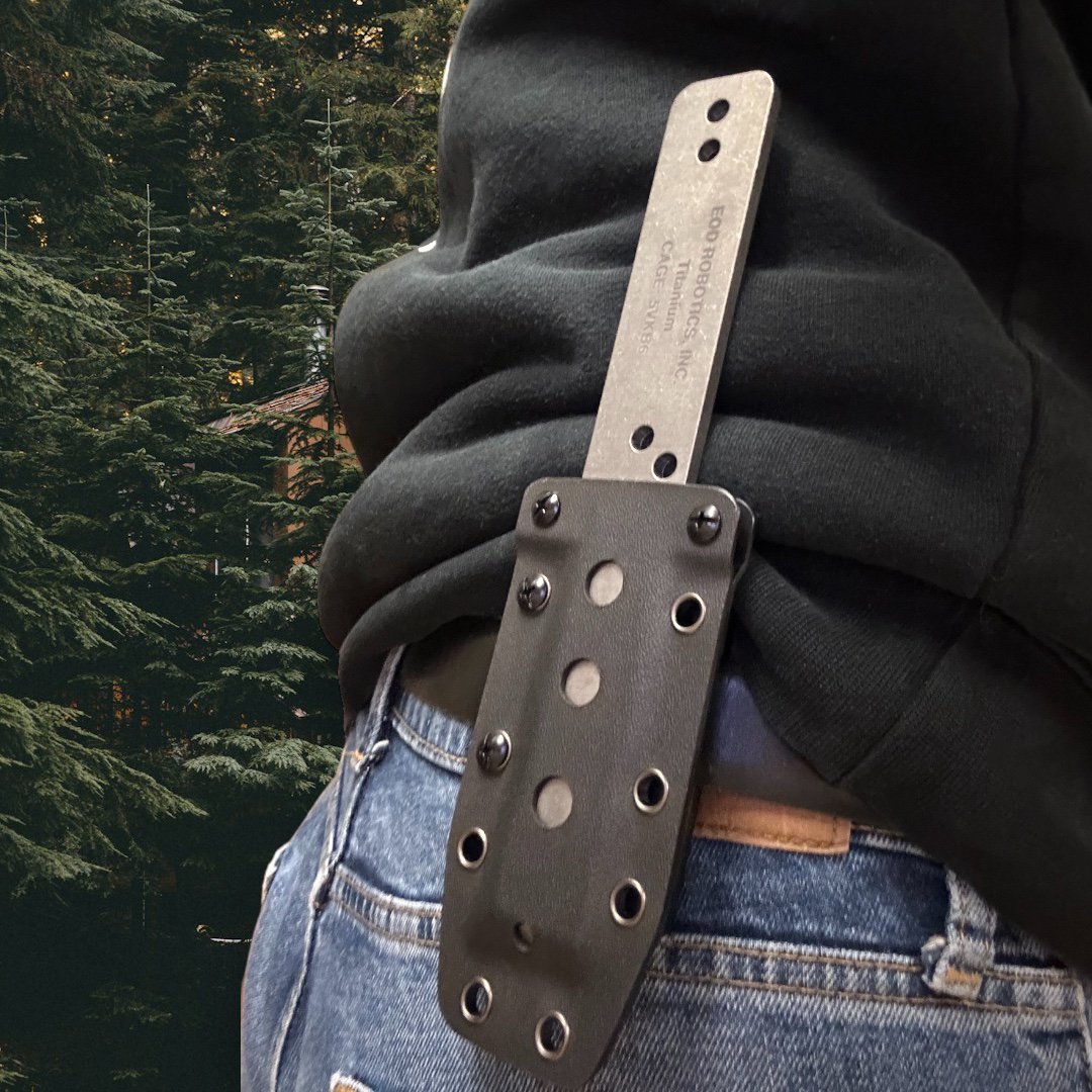 Kydex Combo - Molded Sheath + Adjustable Belt Lock for EOD Breacher Bar - Gen 2