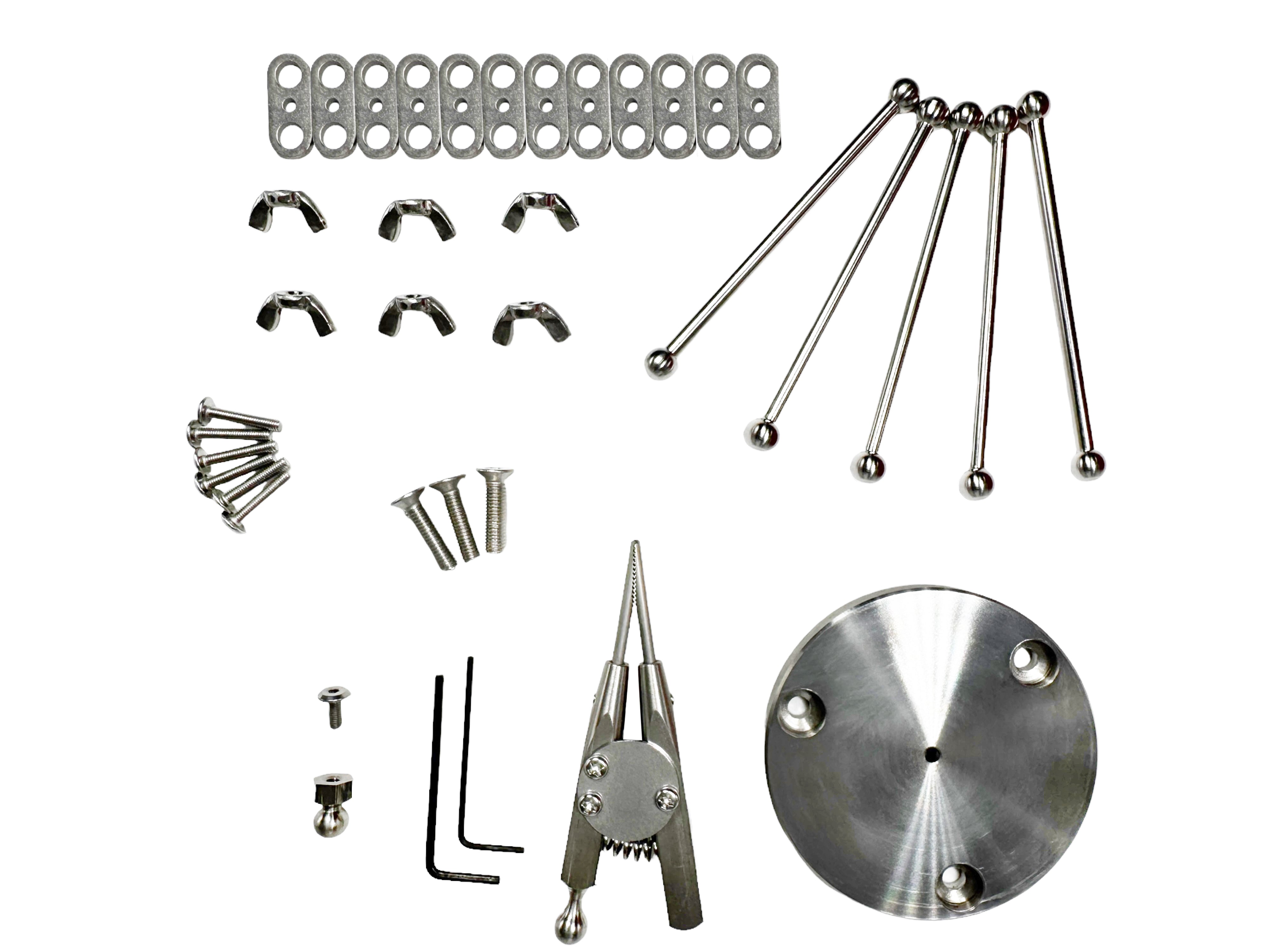 GIGA DIY Hobby Hand Kit - Stainless Steel & Titanium by Maratac®