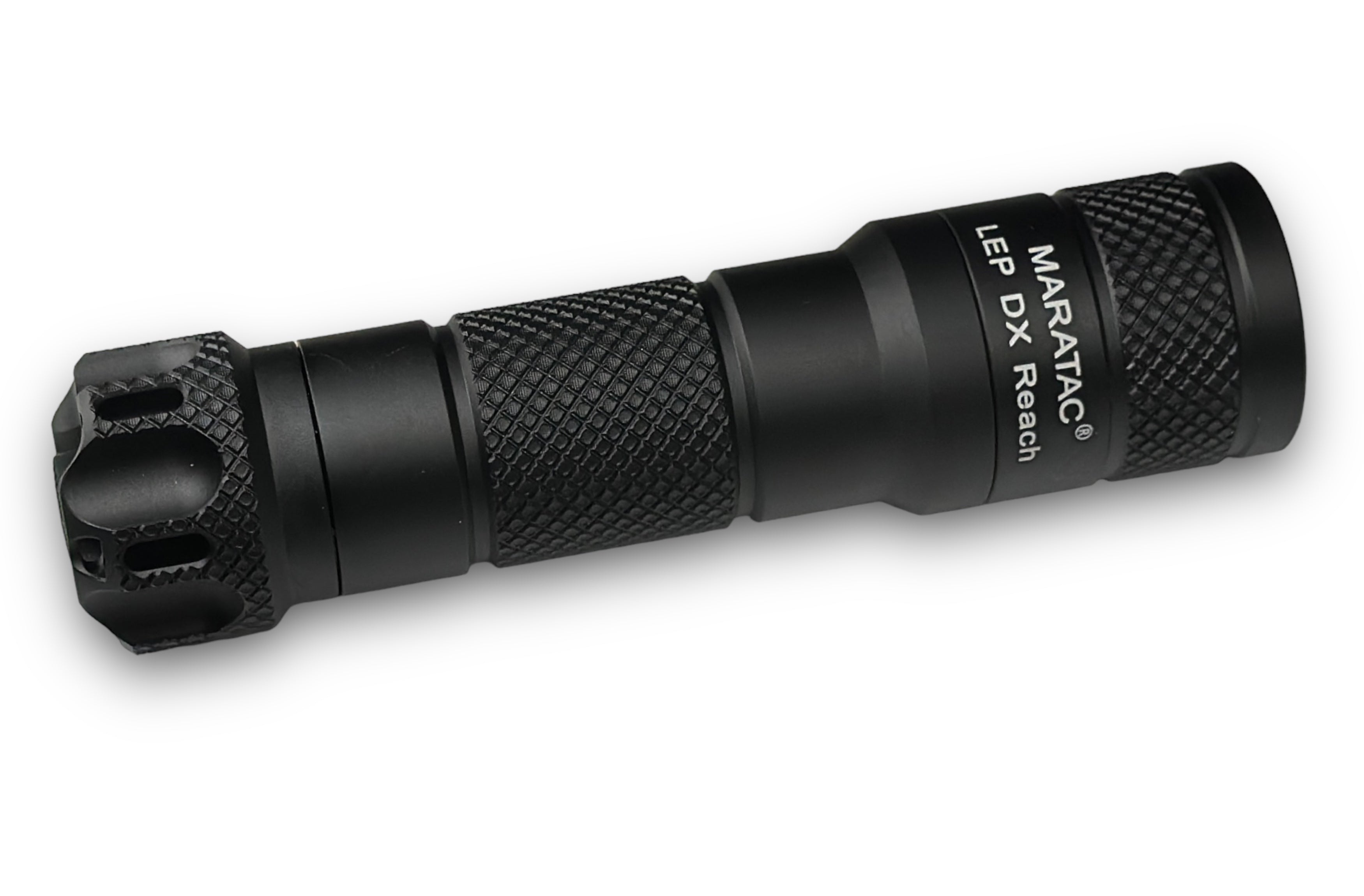 LEP DX Reach - Laser Flashlight 18650 / 21700 by Maratac® - Matte Black - Gen 3 - Coming Soon!