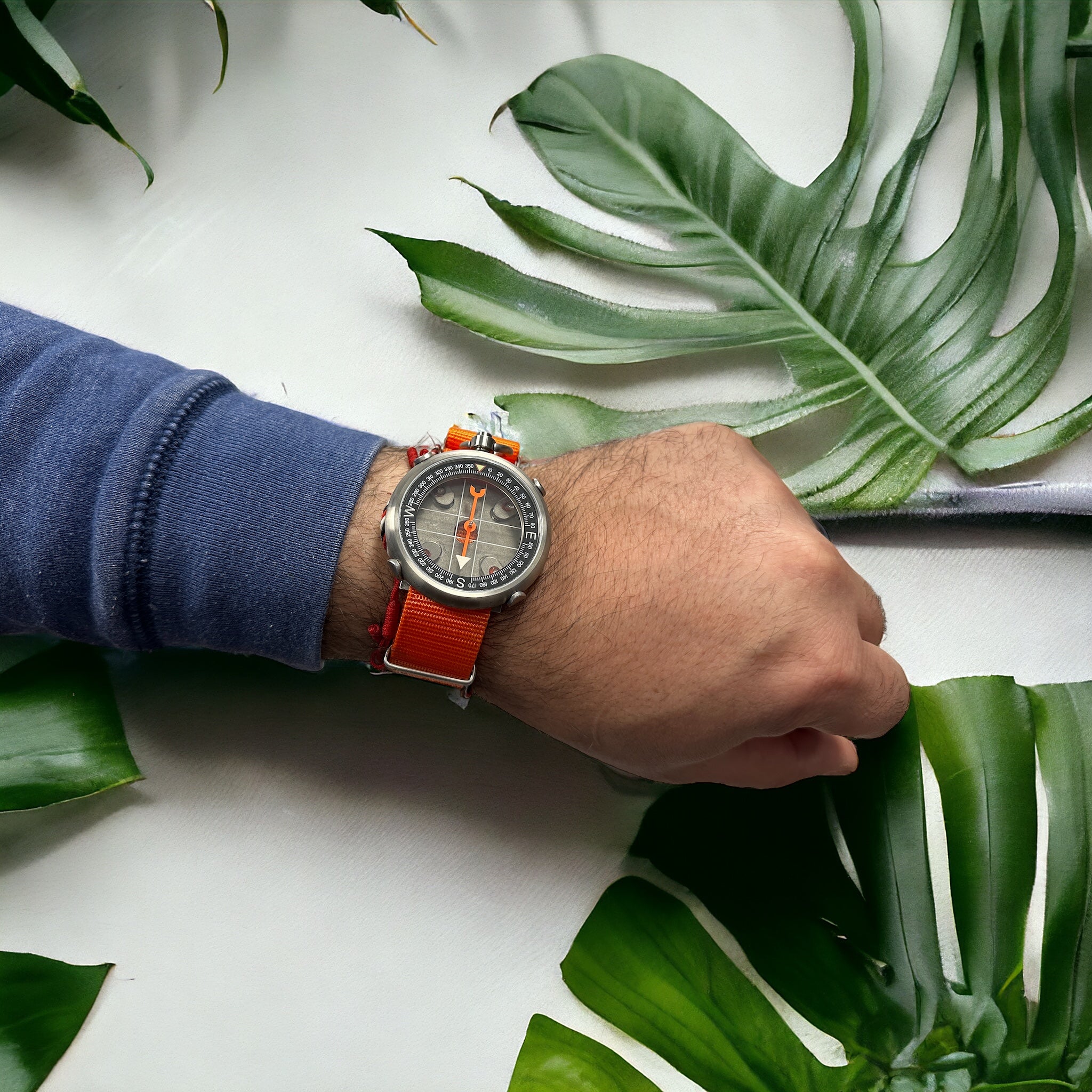 45mm Titanium Heirloom Compass + Wrist Carry Kit by Maratac®