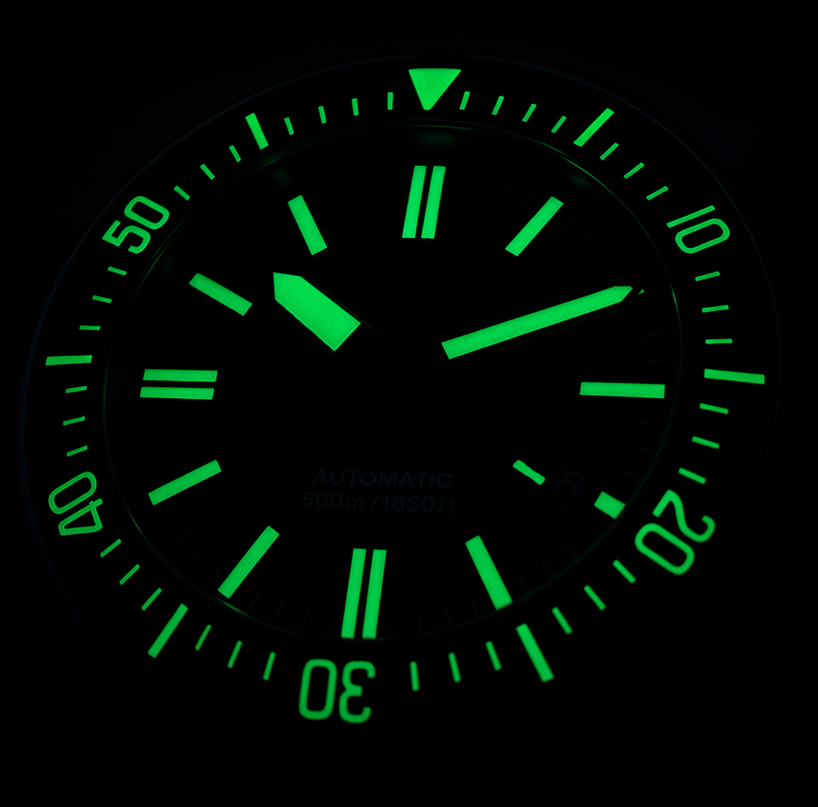 Black DLC - Stainless Steel DC-50 Dual Crown 50ATM Diver Automatic Watch With Date + Bracelet by Maratac®