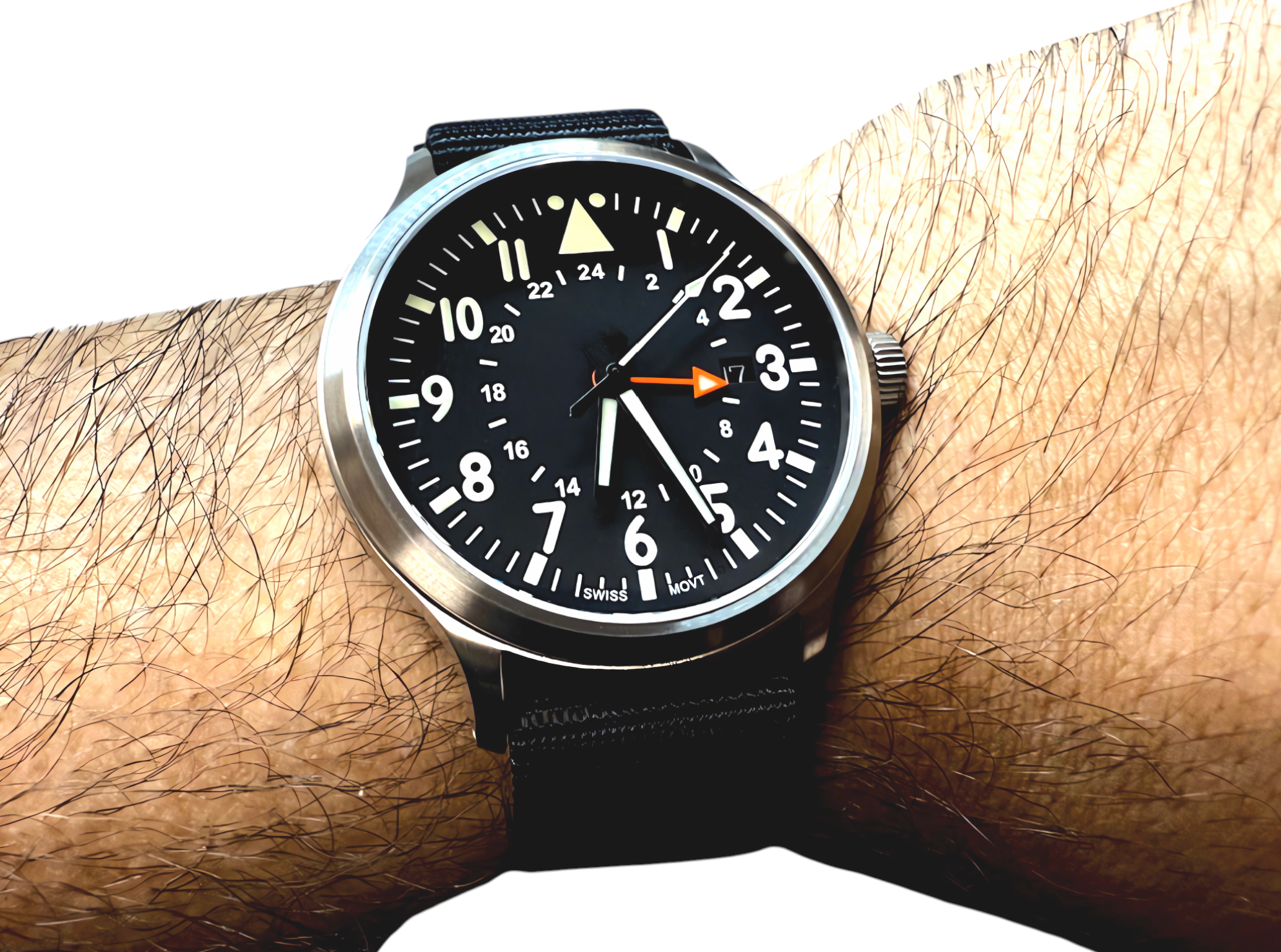 44mm Large Titanium GMT Watch by Maratac® + Date Window - Gen 2