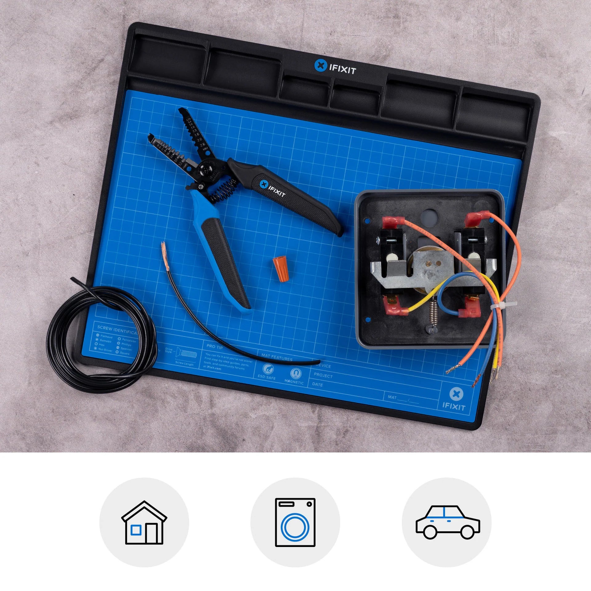 Wire Strippers With Locking Mandible - IFIXIT -