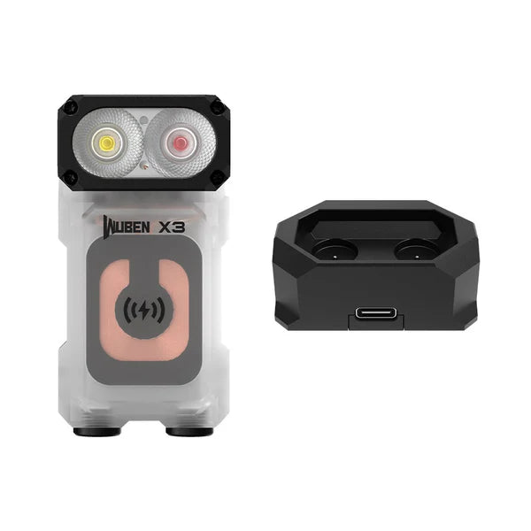Wuben X3 - Beacon All-in-One Flashlight + Charging Dock ( 2 Color Options )