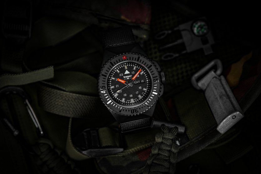 Tritium H3 Swiss P69 PVD Black Sapphire  - 48mm Dive Watch by MB-Microtec