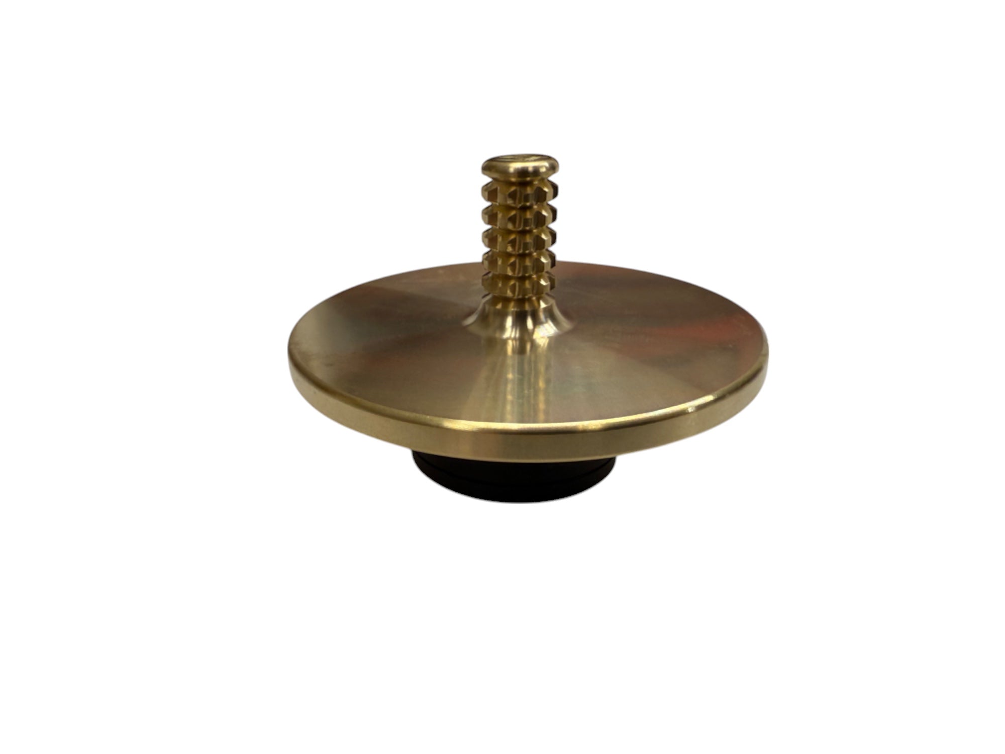 MEGA Tip Top - Tungsten / Brass - Spinning Top + Delrin Stand by Maratac®