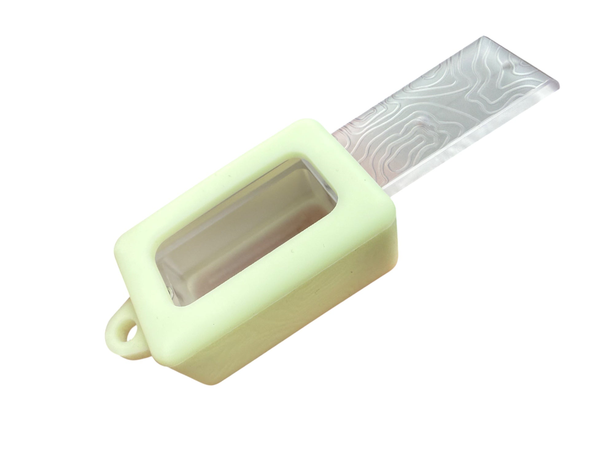 Tiny Polycarbonate Pocket Box - Topo + Glow Silicone Holder - Gen 3