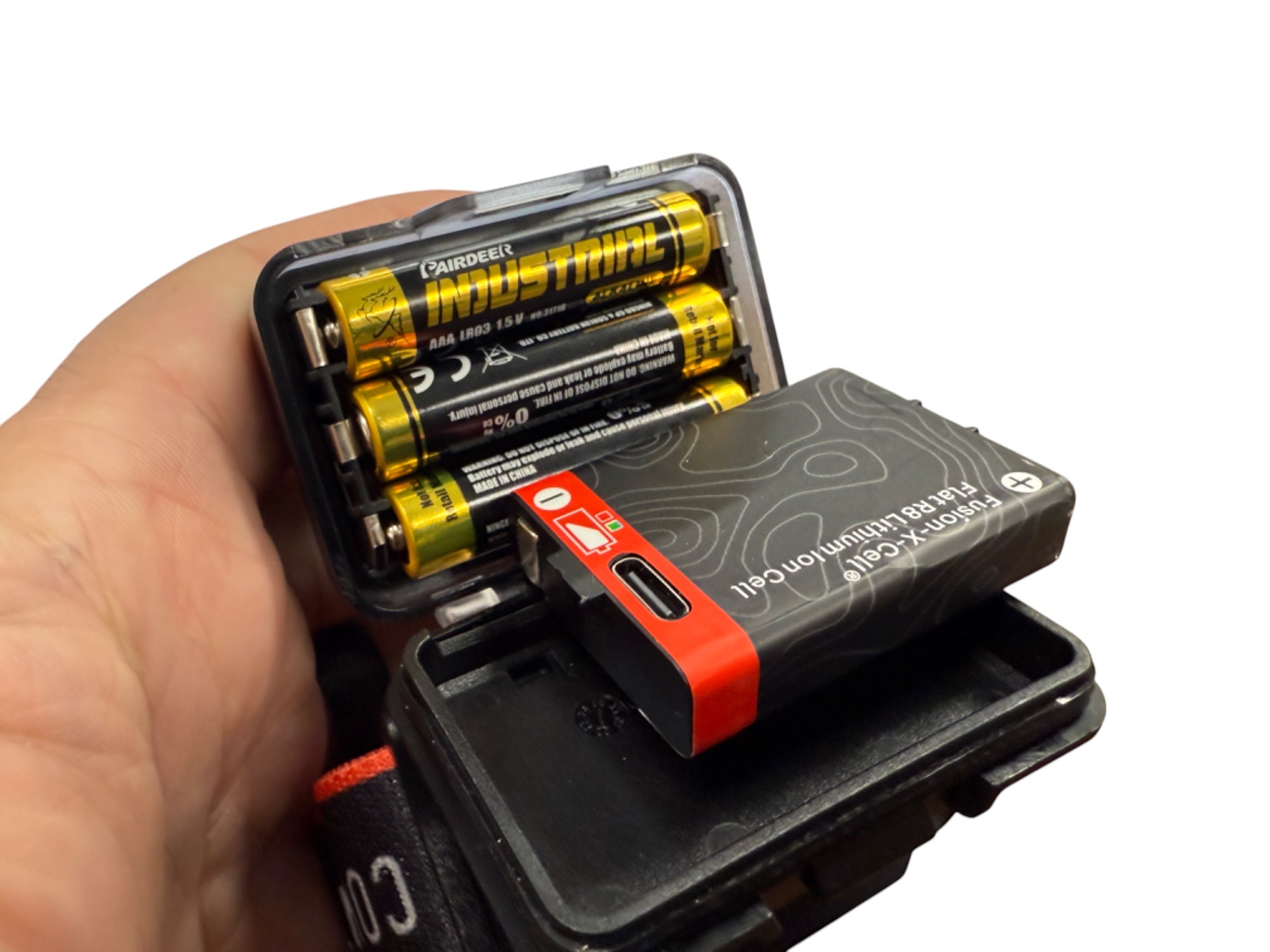 DuoLightX Headlamp - Dual Power Options Included - by Maratac®