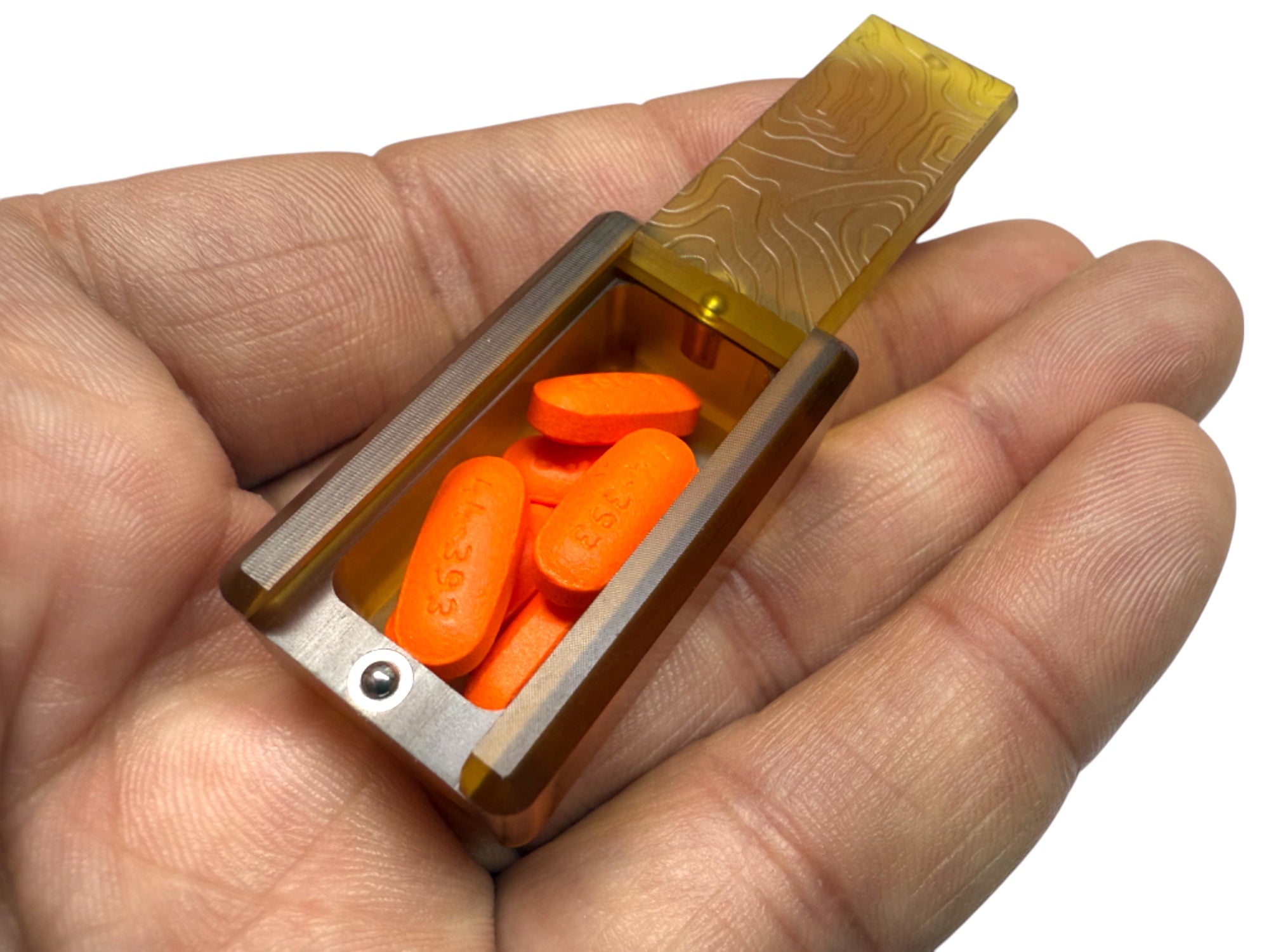 Tiny Ultem Pocket Box - Topo + Glow Silicone Holder - Gen 3