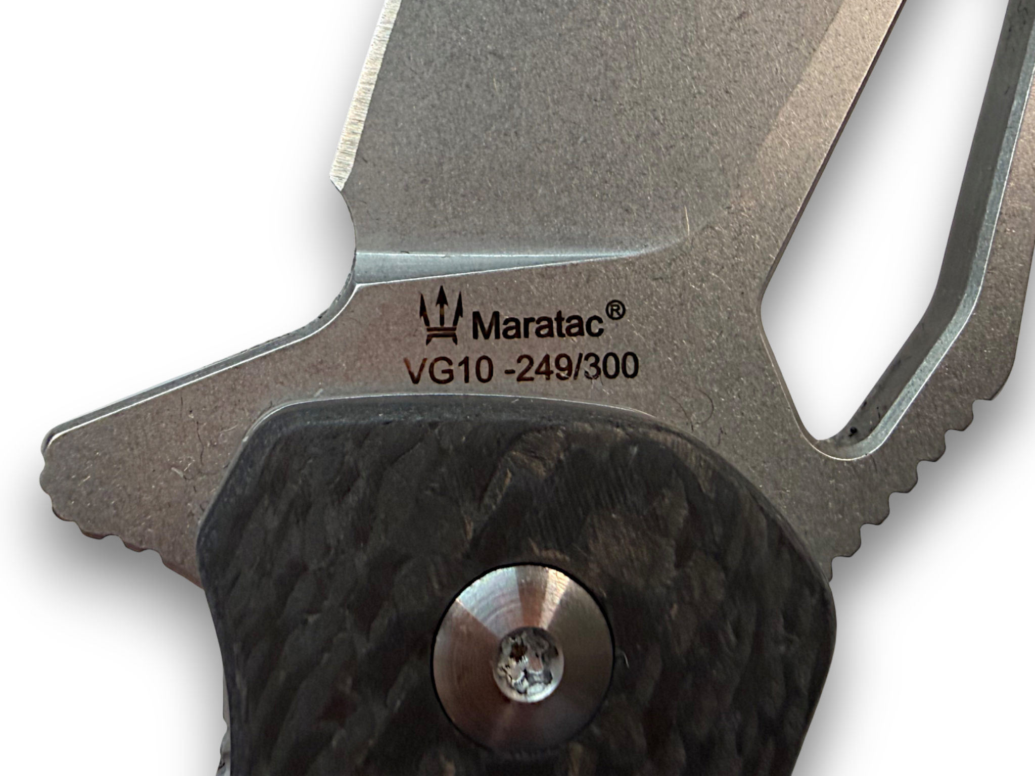 Carbon Arc Flipper - 3" VG10 - Maratac® Knife - Coming Soon!