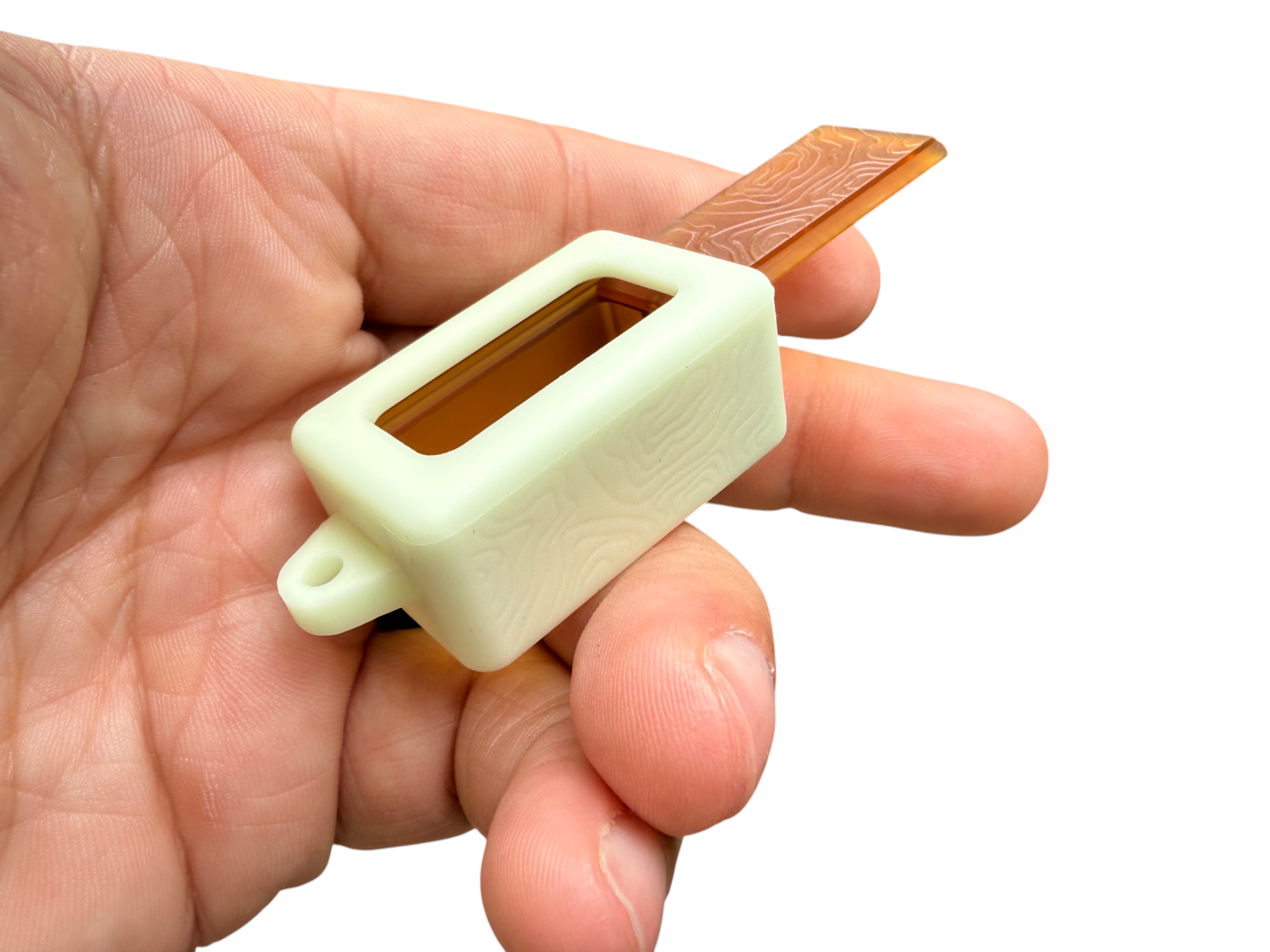 Tiny Ultem Pocket Box - Topo + Glow Silicone Holder - Gen 3