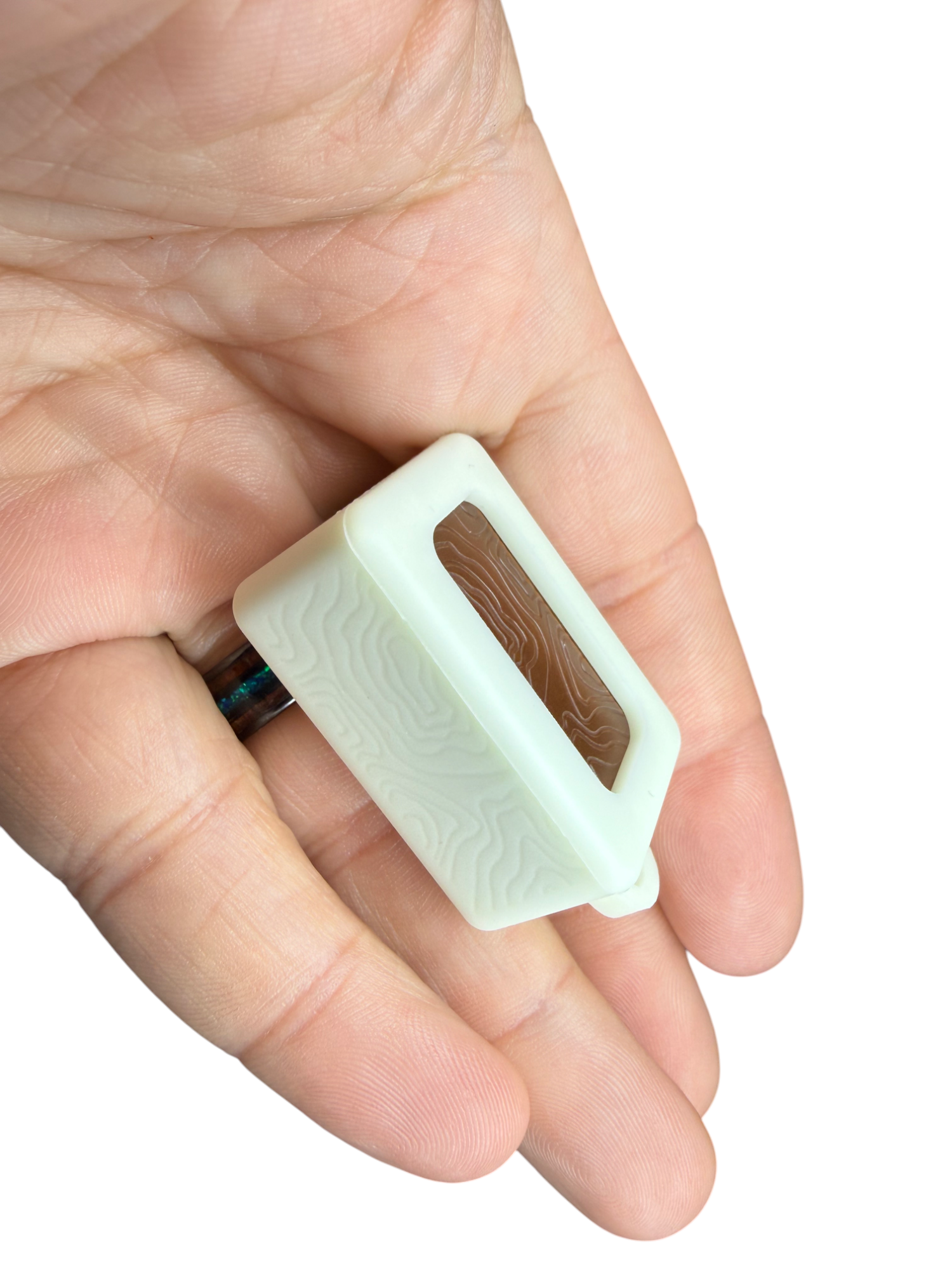 Tiny Ultem Pocket Box - Topo + Glow Silicone Holder - Gen 3